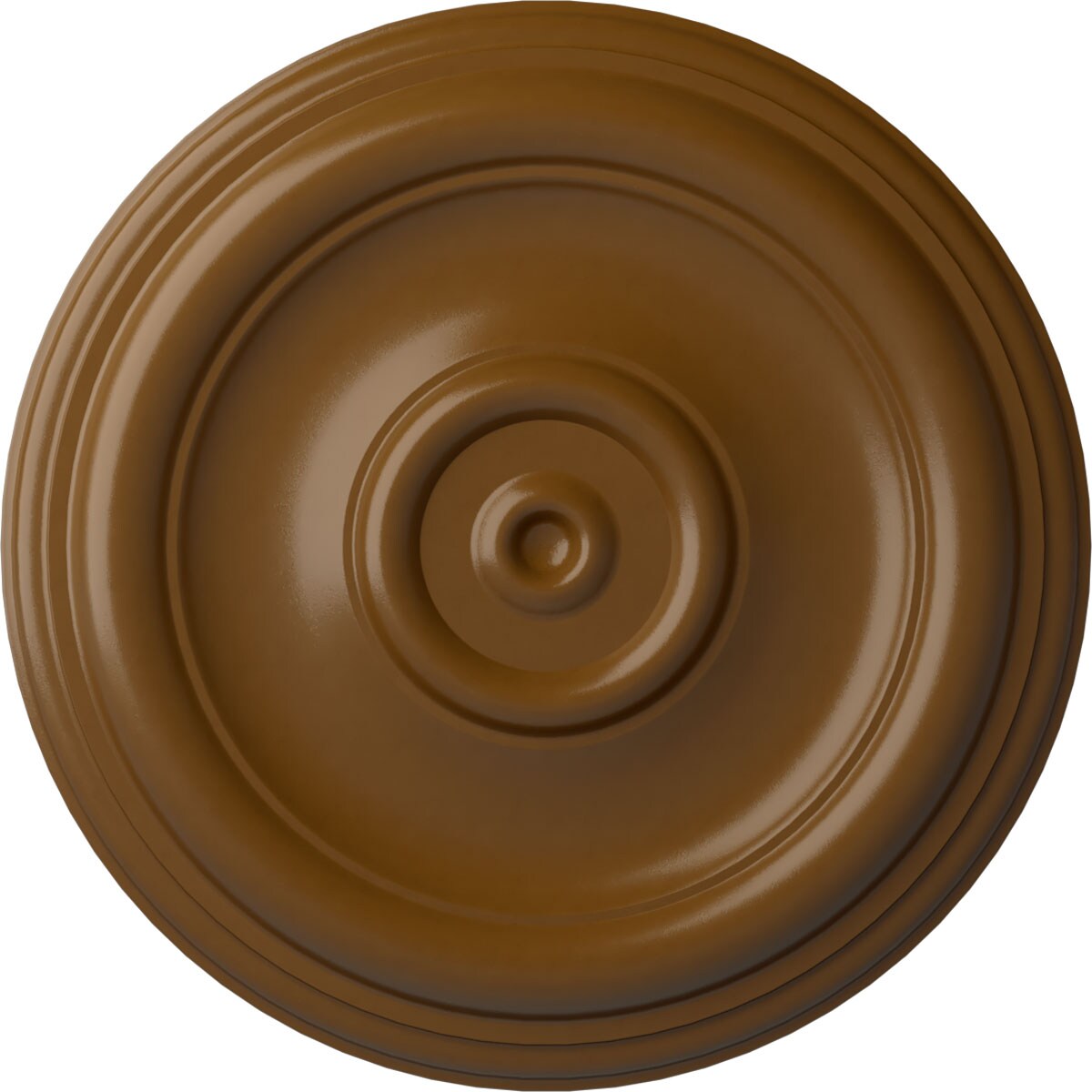 Ekena Millwork CM12TRSTF Traditional 12-in W x 12-in L Painted Smokey Topaz Polyurethane Whole Ceiling Medallion