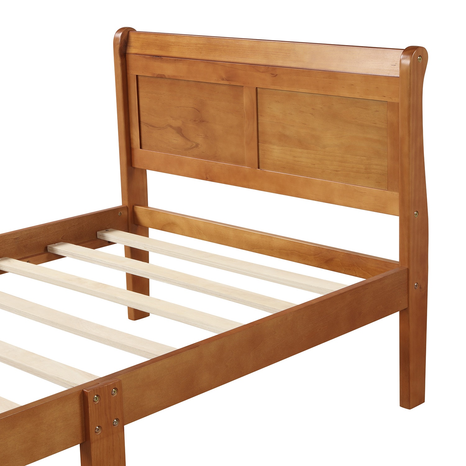 Mondawe Classic Wood Platform Bed Twin Bed Frame Mattress Foundation ...