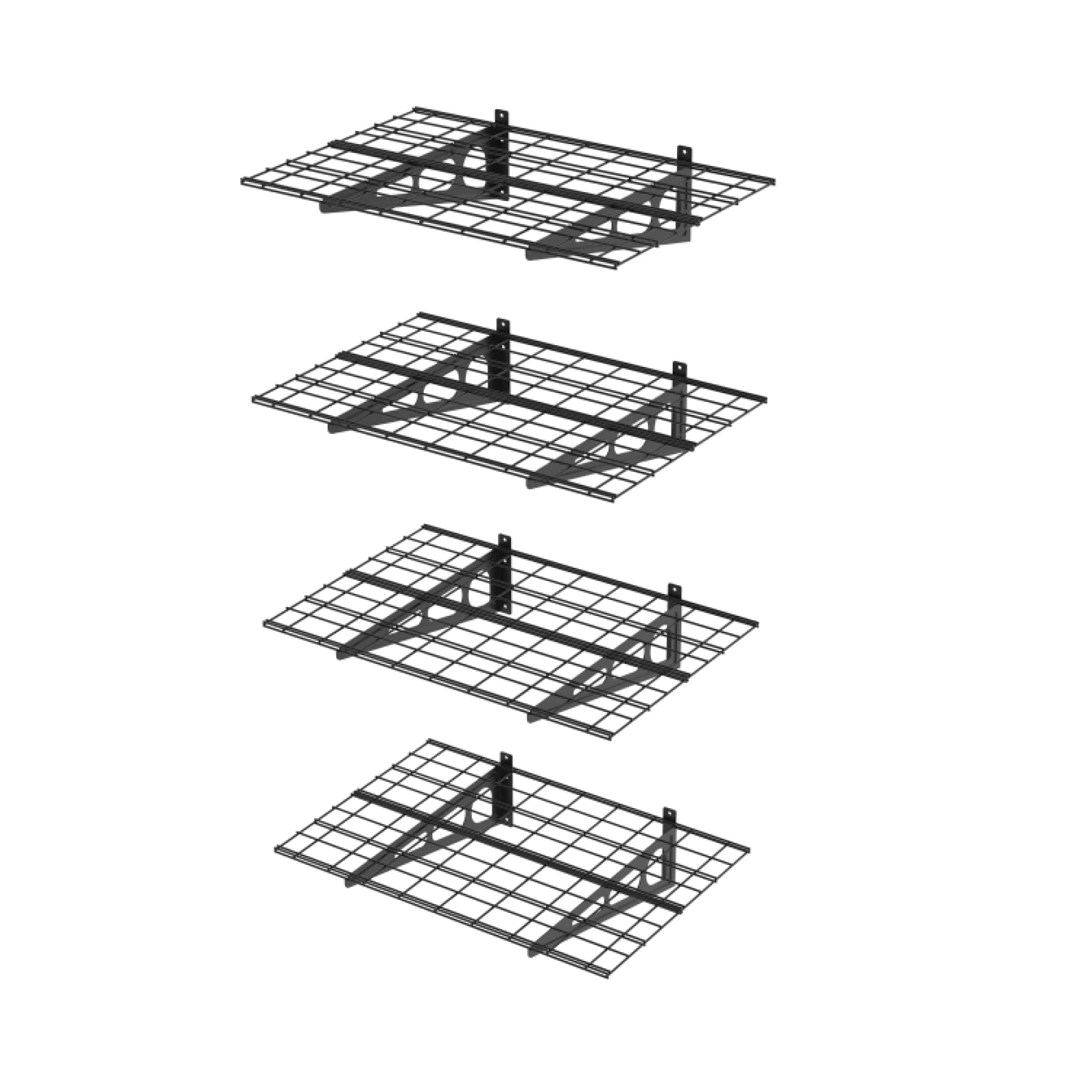 Fleximounts 4-Shelf Wall Mounted Shelving At Lowes.com