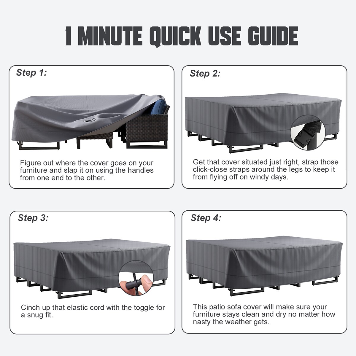 Rilyson FSCRGY1002 Patio-Furniture-Covers - View #12