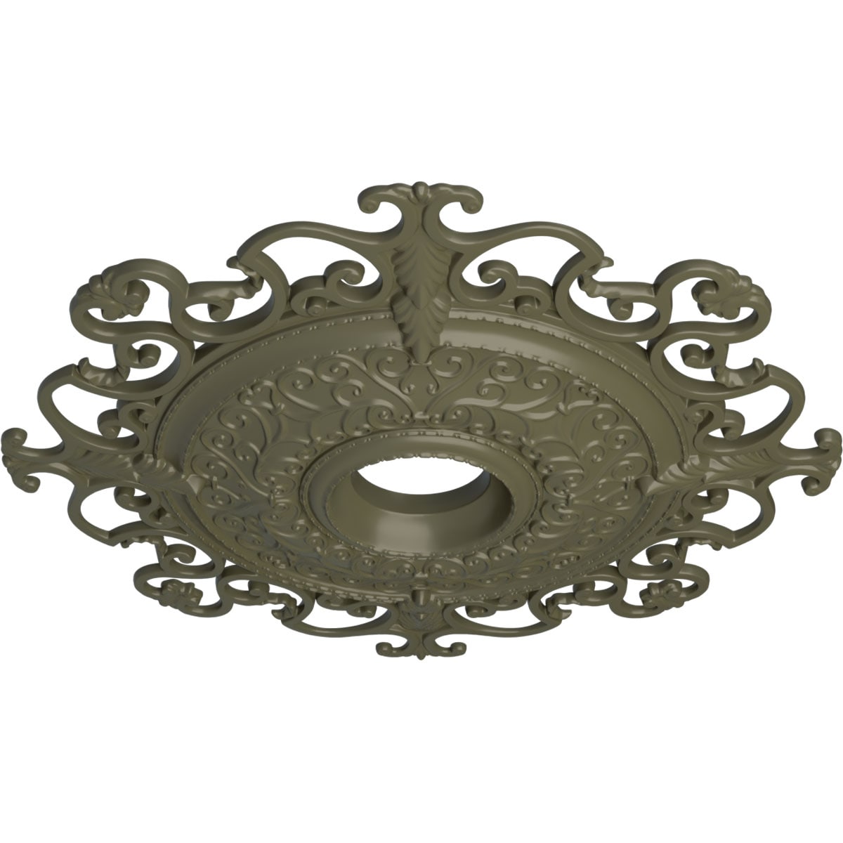 Ekena Millwork CM38OLPTF Ceiling-Medallions - View #2