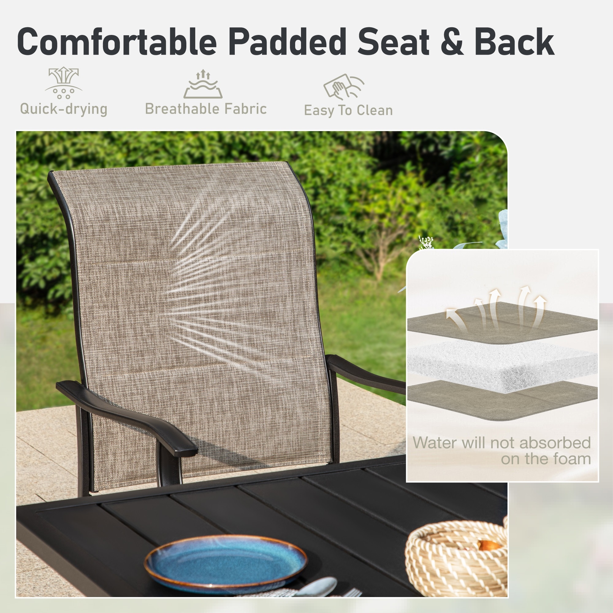 Sunshine Valley TC7-PV326-116-N Patio-Dining-Sets - View #4