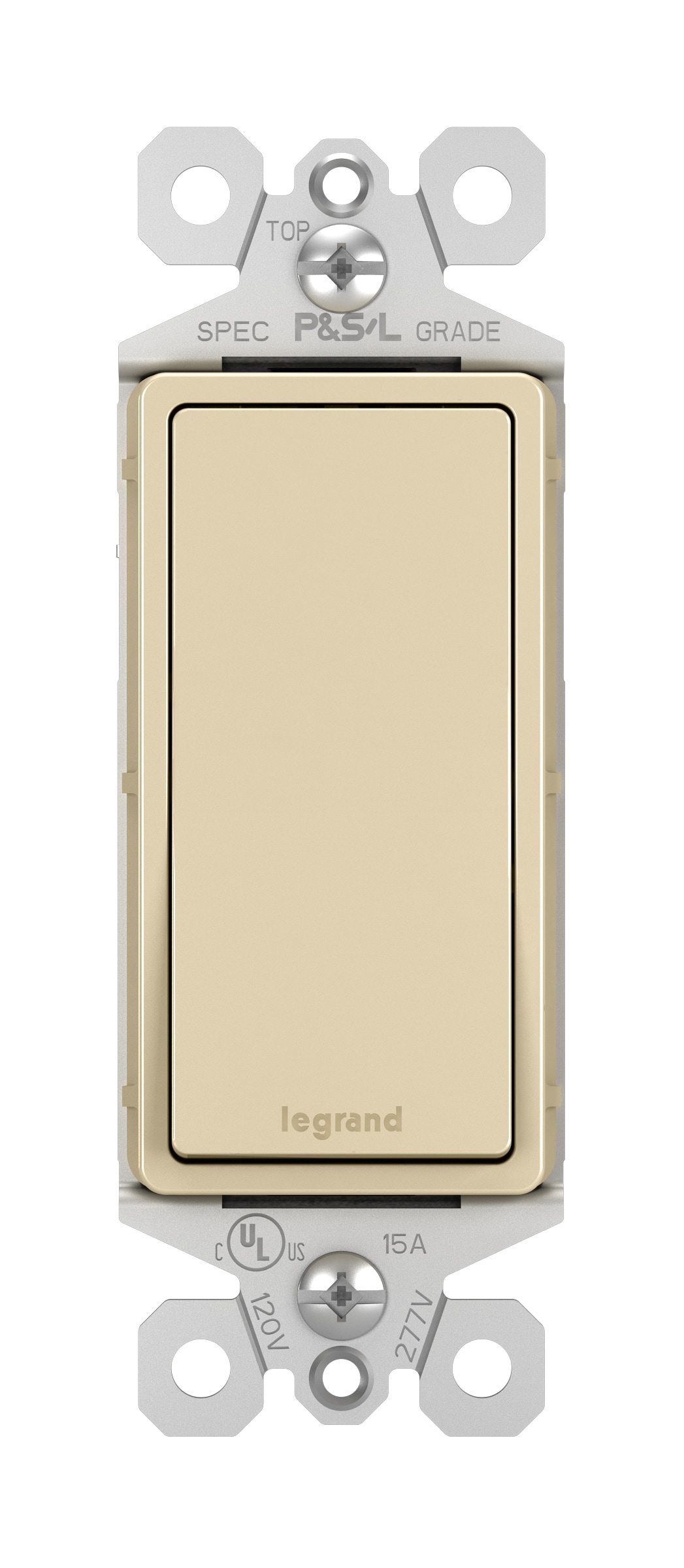 Legrand TM870ICC10 radiant 15-amp Single-pole Rocker Light Switch , Ivory