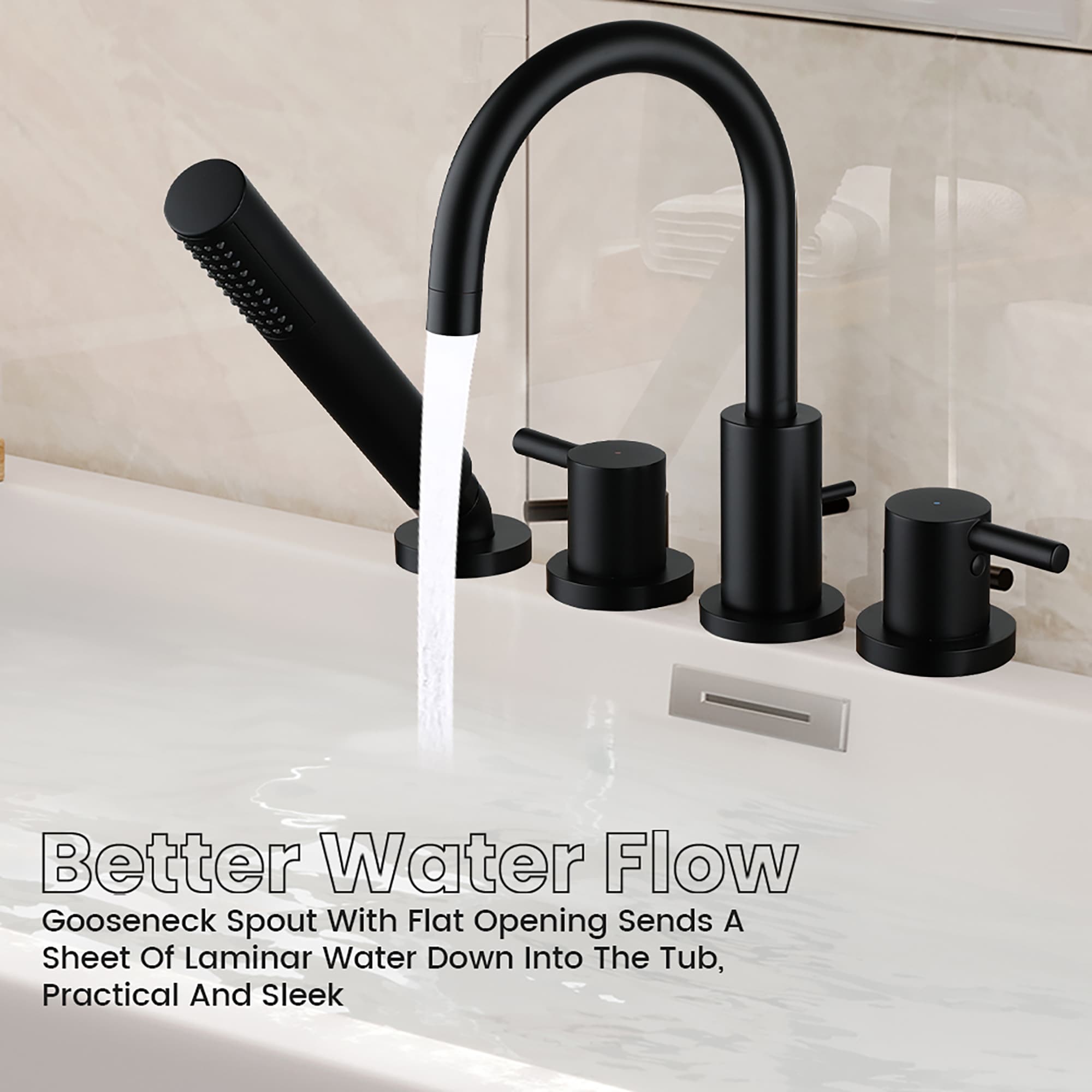 CASAINC CALTC11BN Roman-Tub-Faucets - View #13