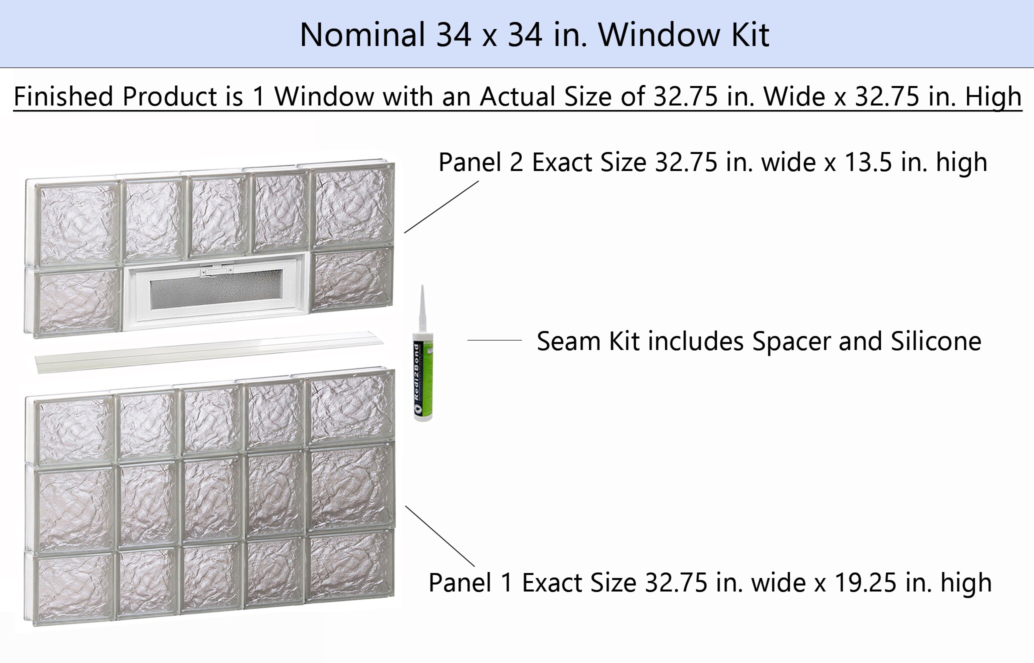 REDI2SET V3434IS Glass-Block-Windows - View #2