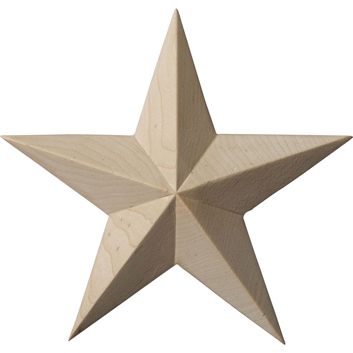 Ekena Millwork ROS05X05GLCH Galveston Star 5-in W x 5-in H Unfinished Applique