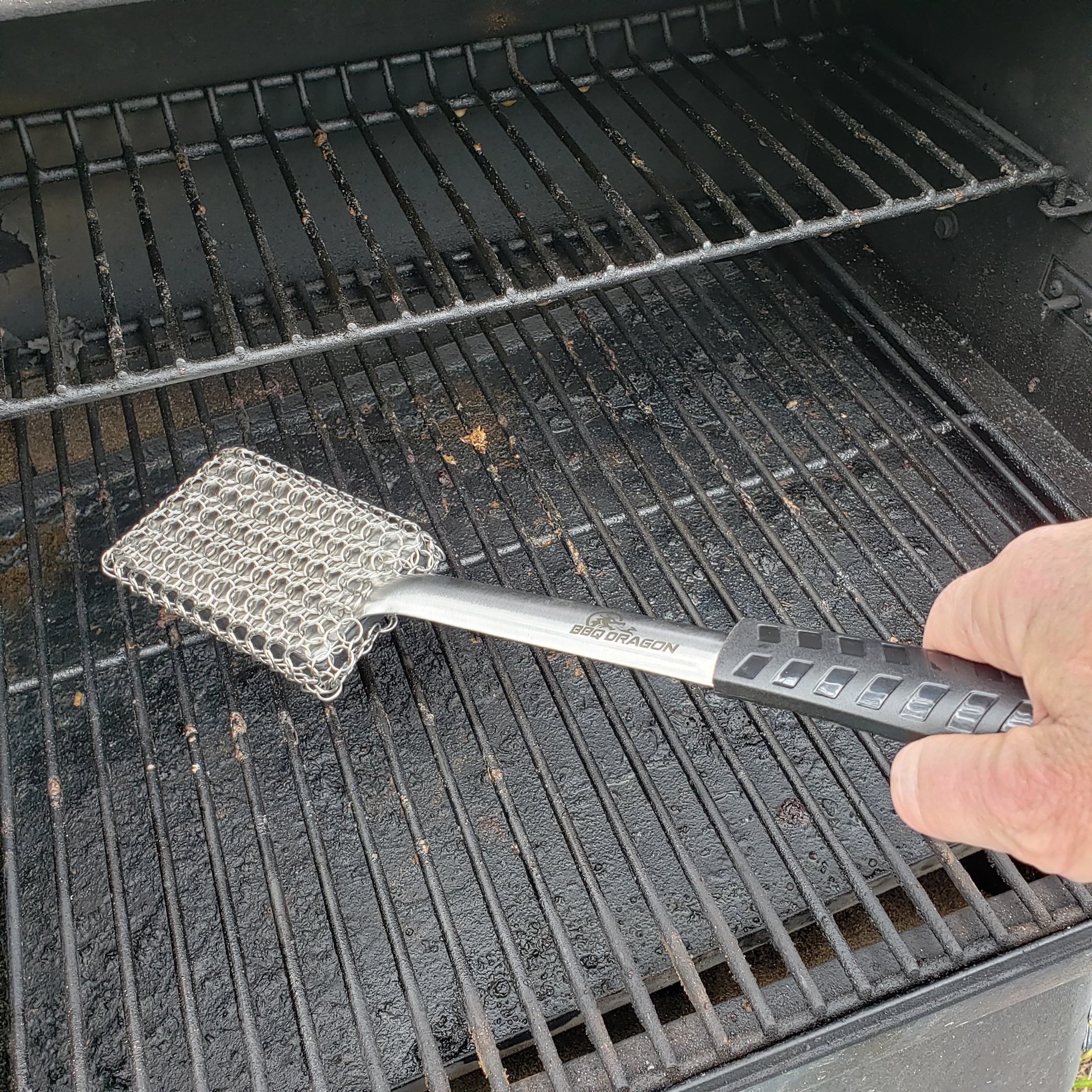 Grill Brush Bristle Free, Safe BBQ Brush Cleaner and Scraper for Outdoor  Grill, 18” Stainless Grill Grate Scrubber, Cleaning Brushes for Porcelain