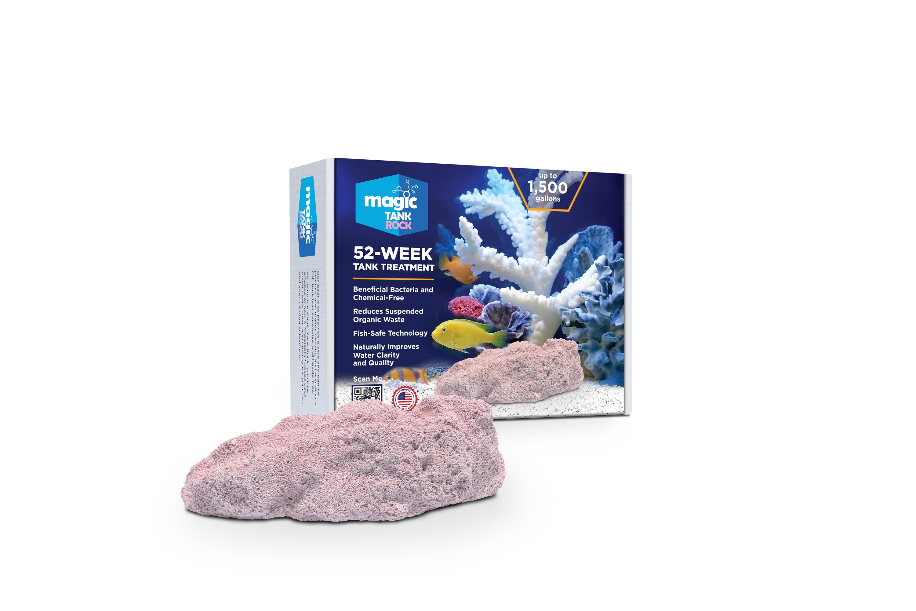 Magic Tank Rock Small Pink Nano-porous Fish Filtration Product | 30960