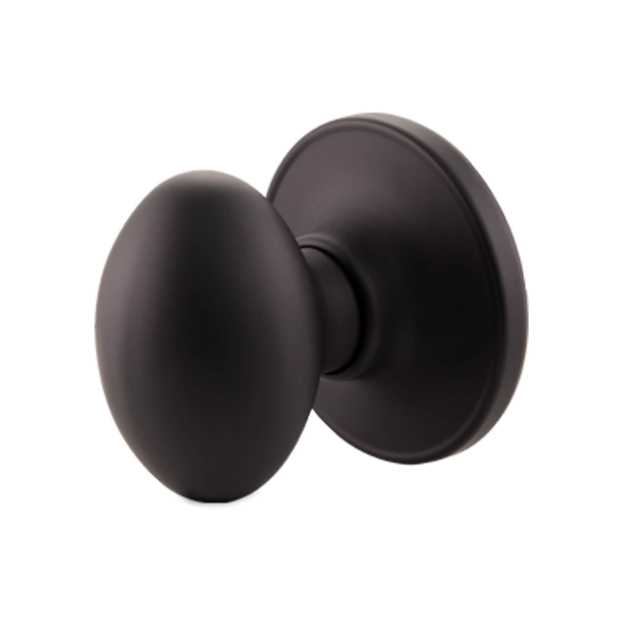 Design House Egg Matte Black Interior Hall Closet Dummy Door Knob In   66119228 