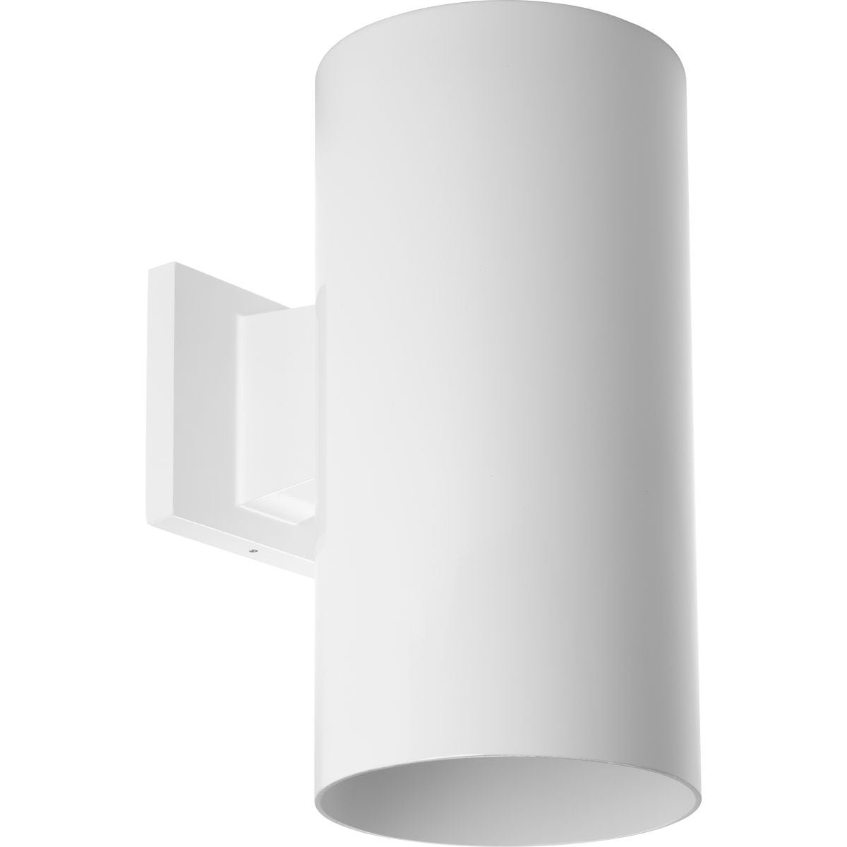 Progress Lighting P5641-30/30K Cylinder 12-in H White Hardwired Dark Sky Integrated LED Outdoor Wall Light