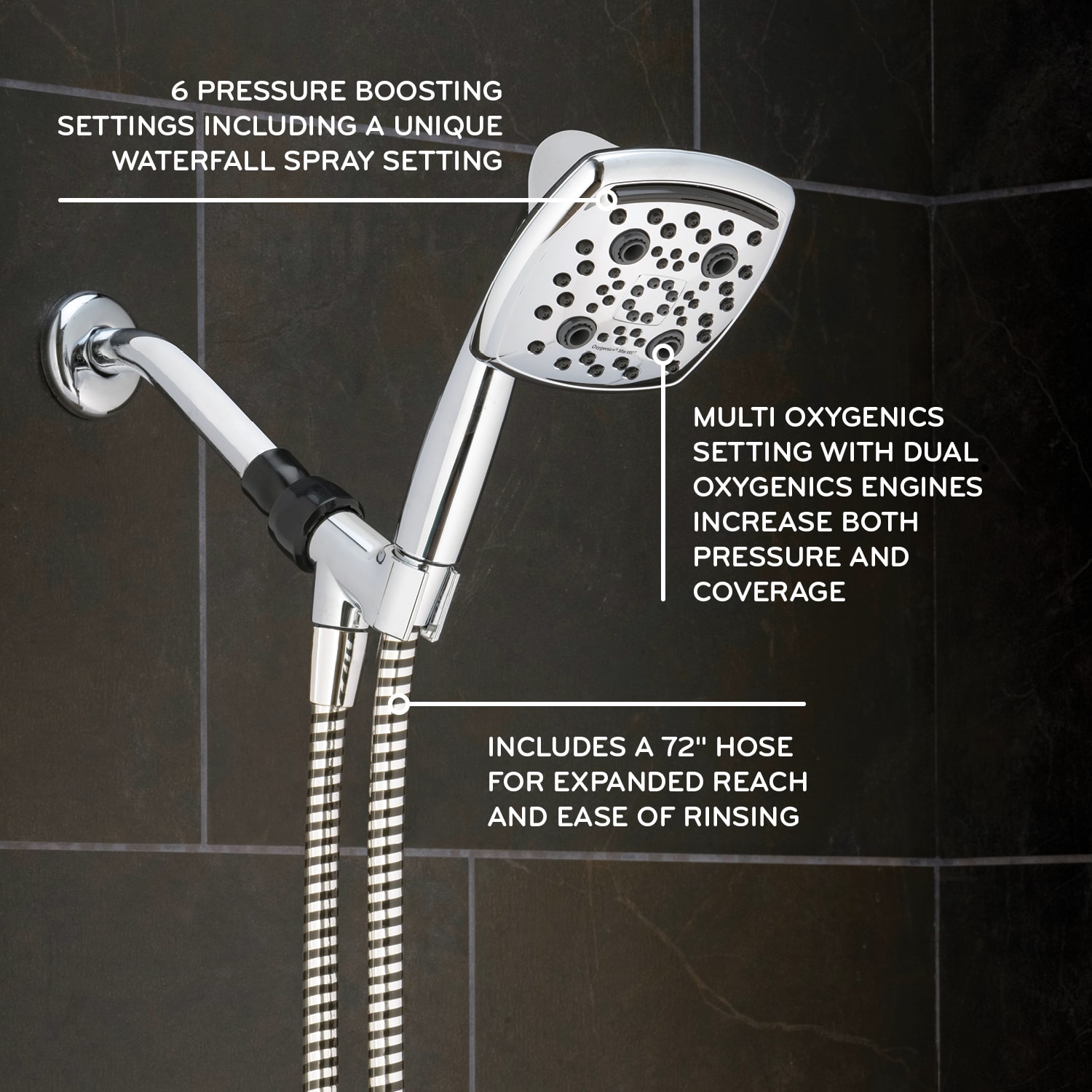 Oxygenics 55189 Fixed-Showerhead - View #2