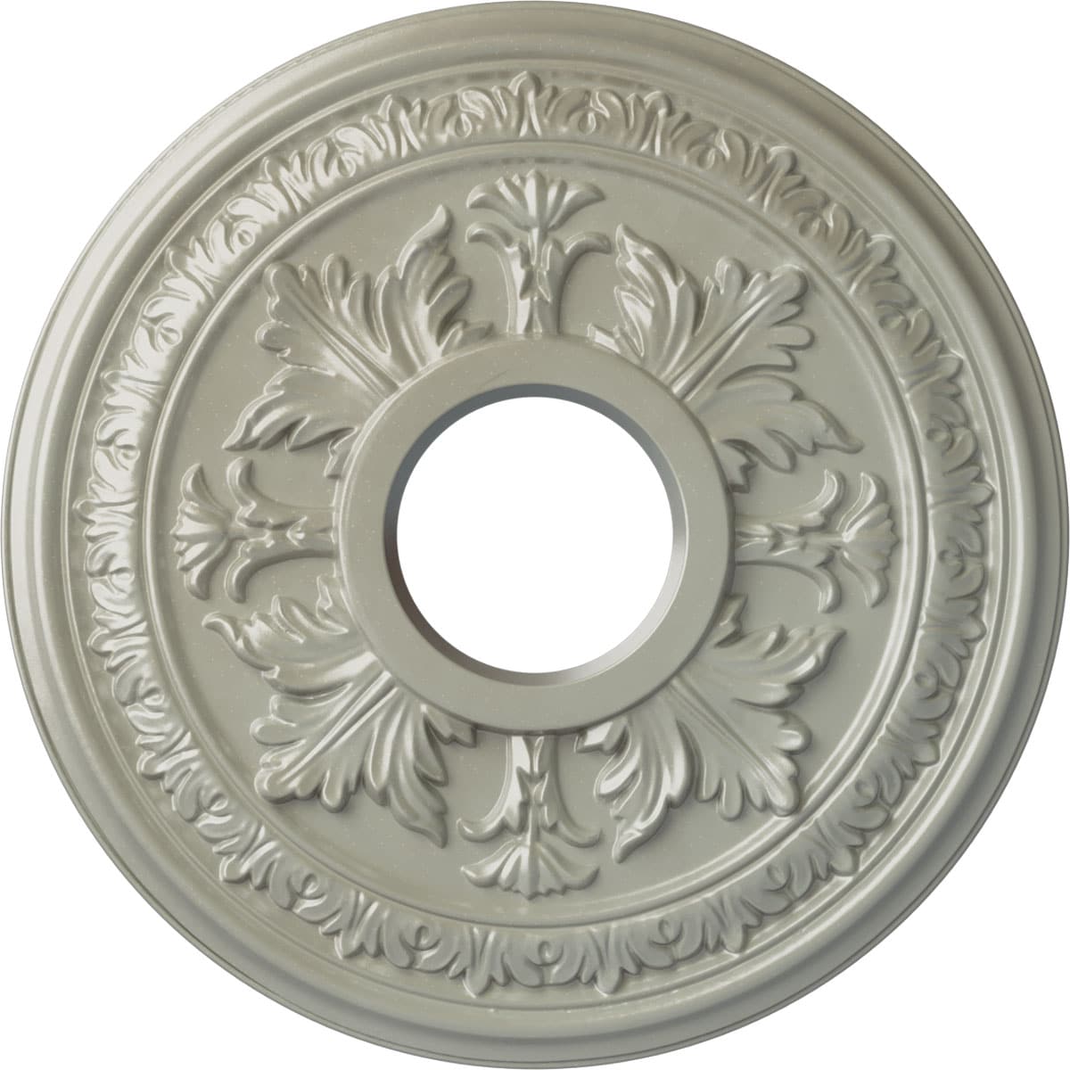 Ekena Millwork CM15BAFCS Baltimore 15.375-in W x 15.375-in L Painted Flash Copper Polyurethane Whole Ceiling Medallion