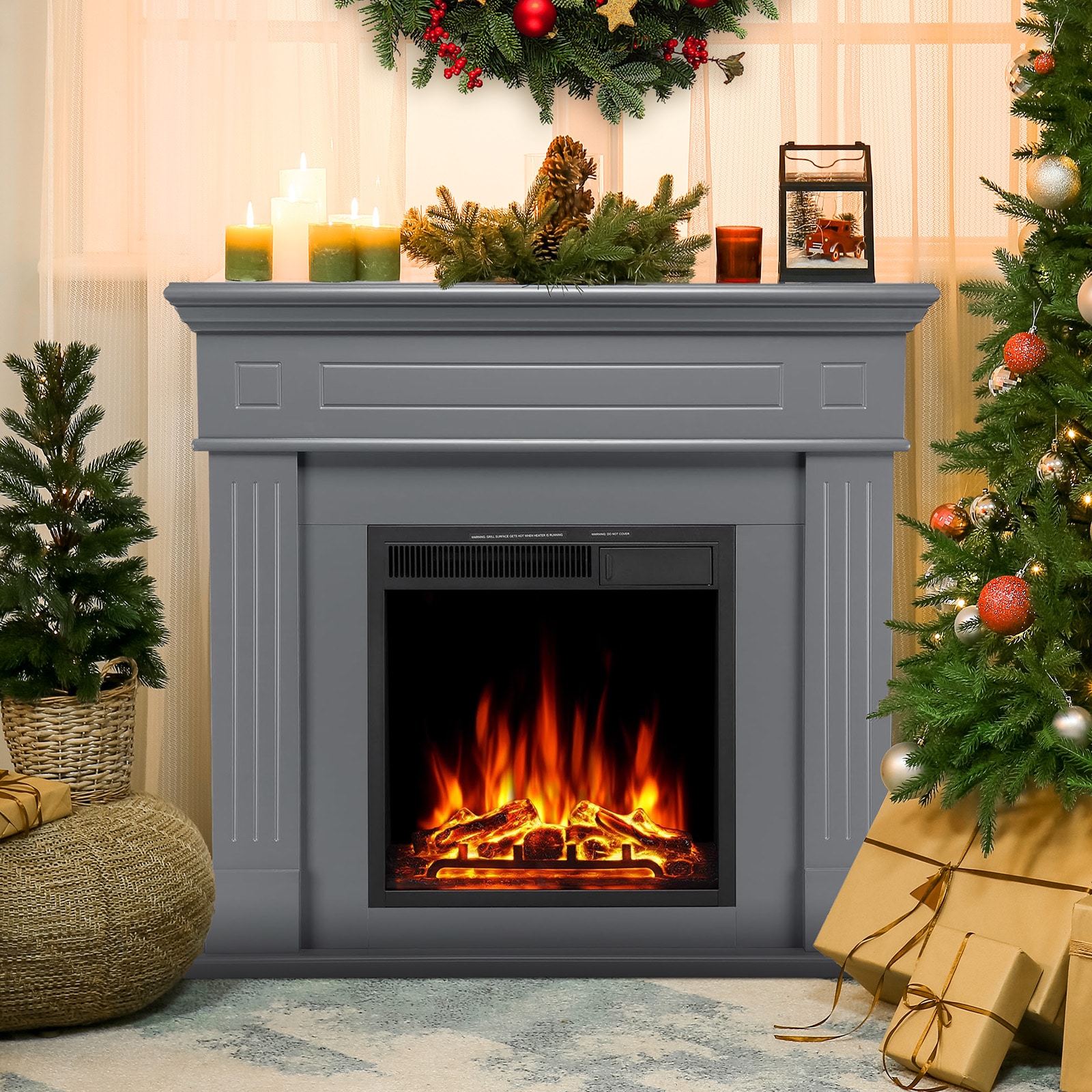 COWSAR LSSM027G Electric-Fireplaces - View #11