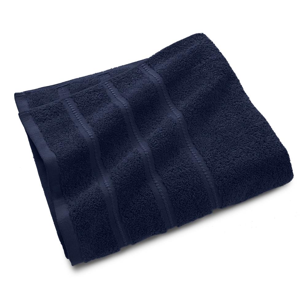 WestPoint Home 079465058000 Navy Cotton Quick Dry Bath Towel (Martex Color Solutions Towel)