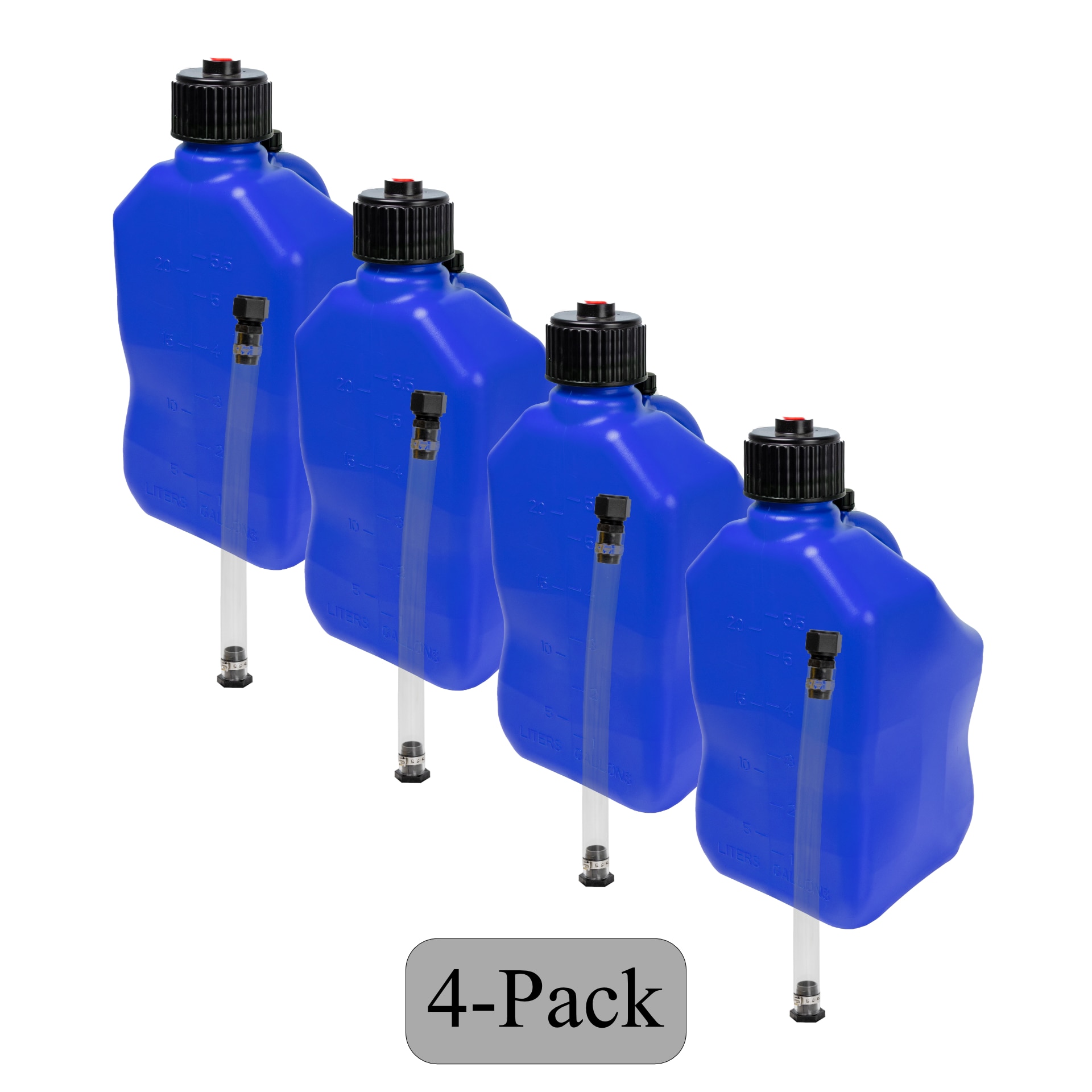 Bushman UJUG-BLUE-4PK 5.5-Gallons Plastic Blue Water Storage Tank