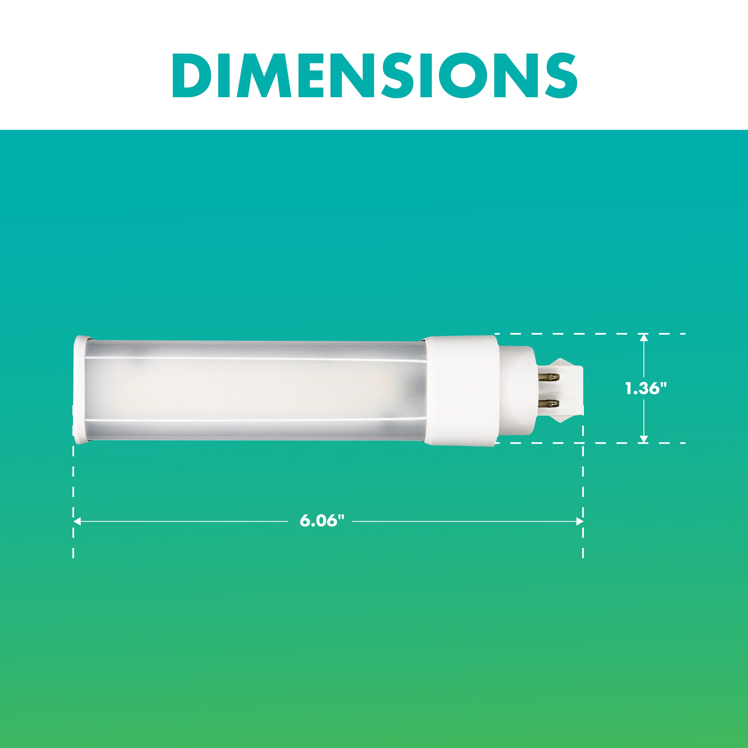 Simply Conserve G24Q/GX24Q horizontal PL 18-Watt EQ Specialty Daylight ...