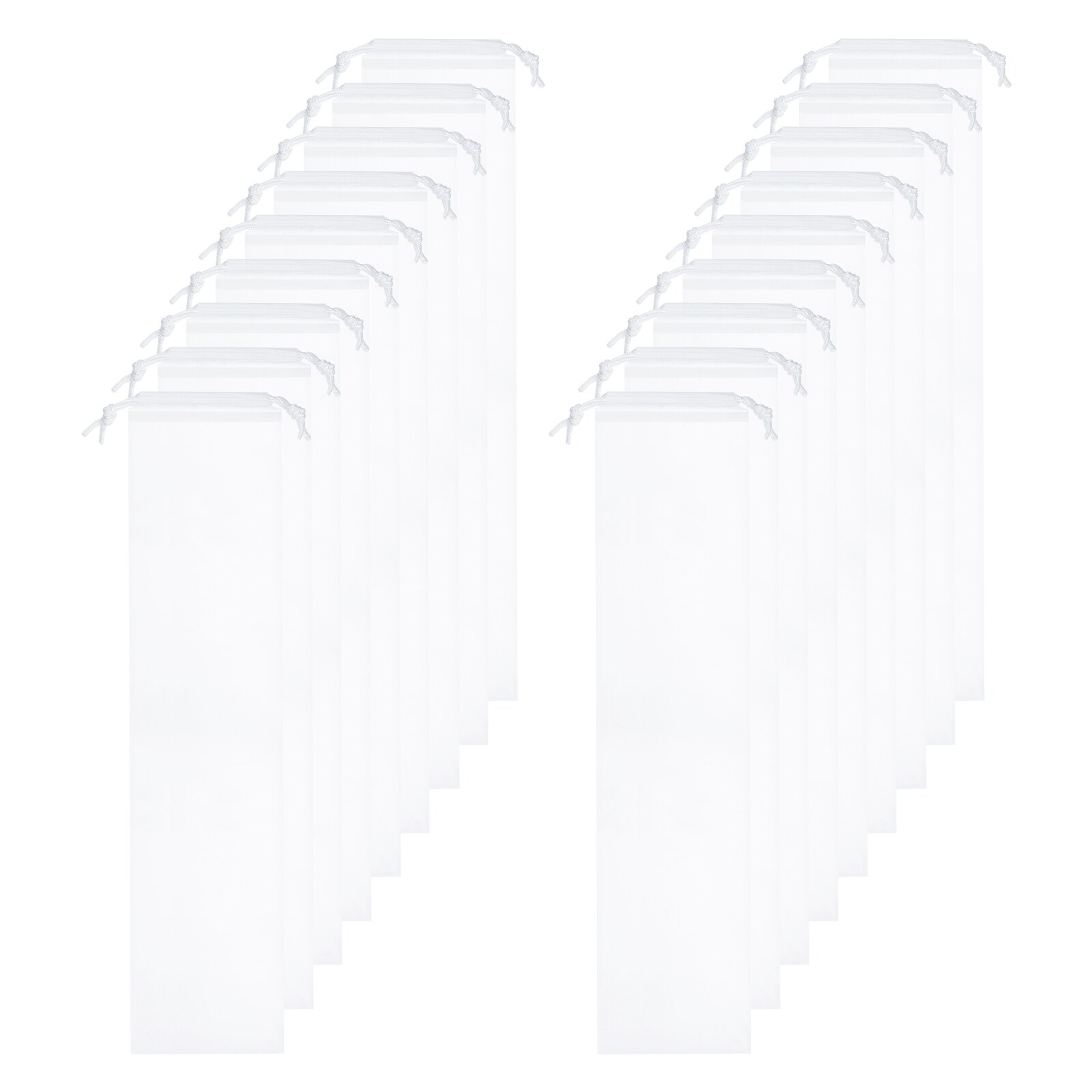 Harfington - 18pcs Umbrella Bags 25.6 x 5.9 Inch Wet Umbrella Sleeve Cover Reusable Folding Umbre...