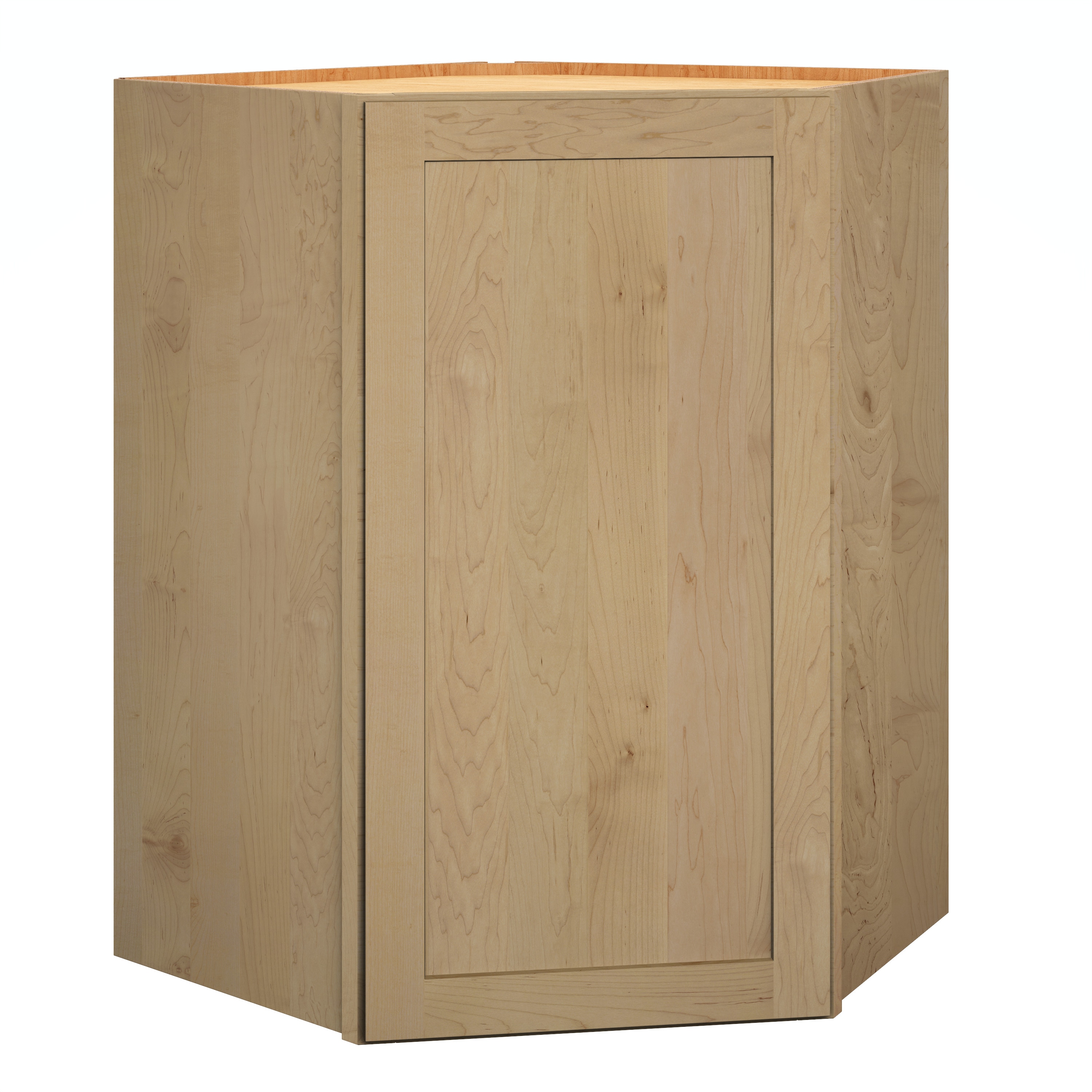 Diamond Express 62K-DW362424R Jamestown 24-in W x 36-in H x 24-in D Coastline Brown Diagonal Corner wall Fully assembled Plywood Cabinet (Recessed Panel Shaker)
