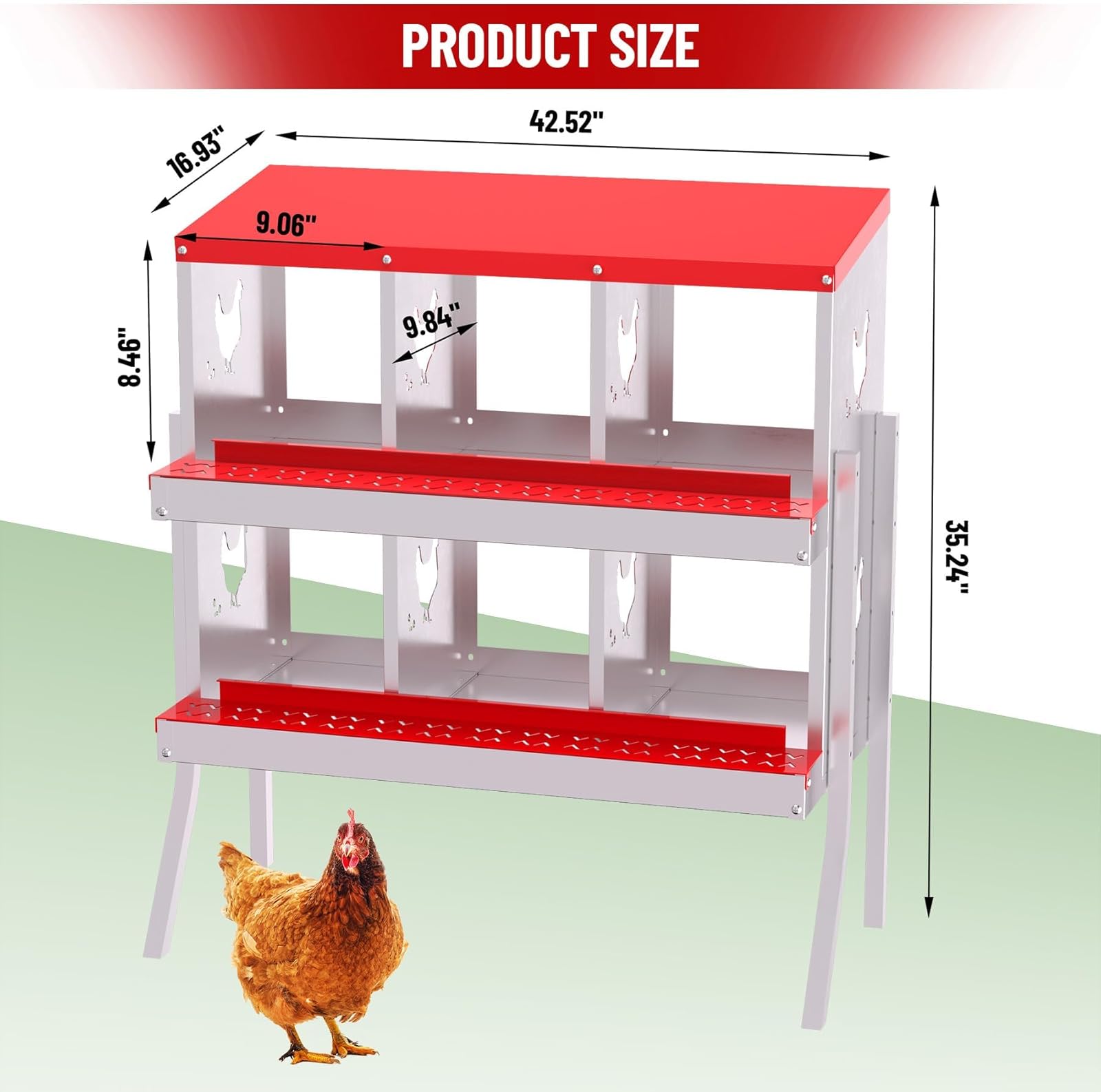 Qeetex WLS-PHO-348S5HJE Chicken-Coops-Rabbit-Hutches - View #2
