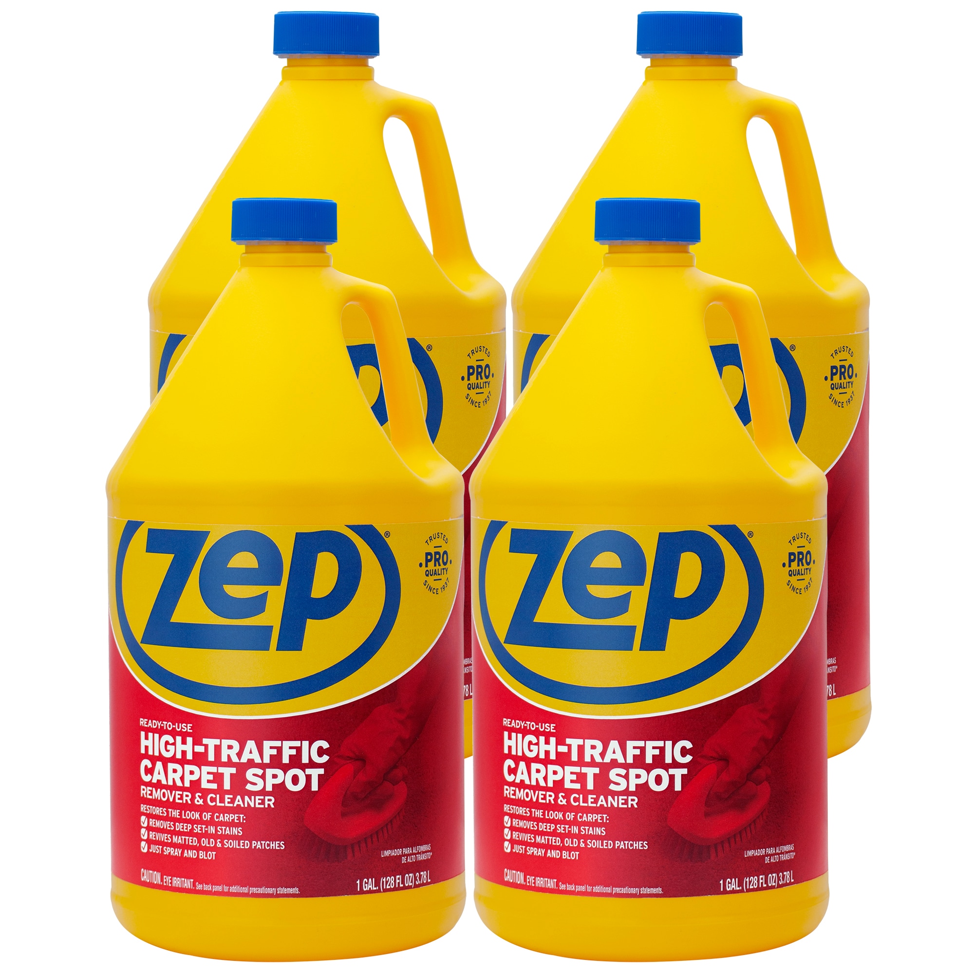 Zep High Traffic Carpet Spot Remover And Cleaner Liquid 128 Oz 4 Pack In The Cleaning Solution Department At Lowes Com