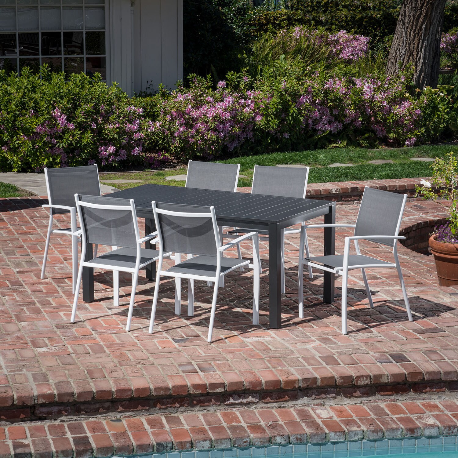 Hanover NAPDNS7PC-WHT Patio-Dining-Sets - View #11