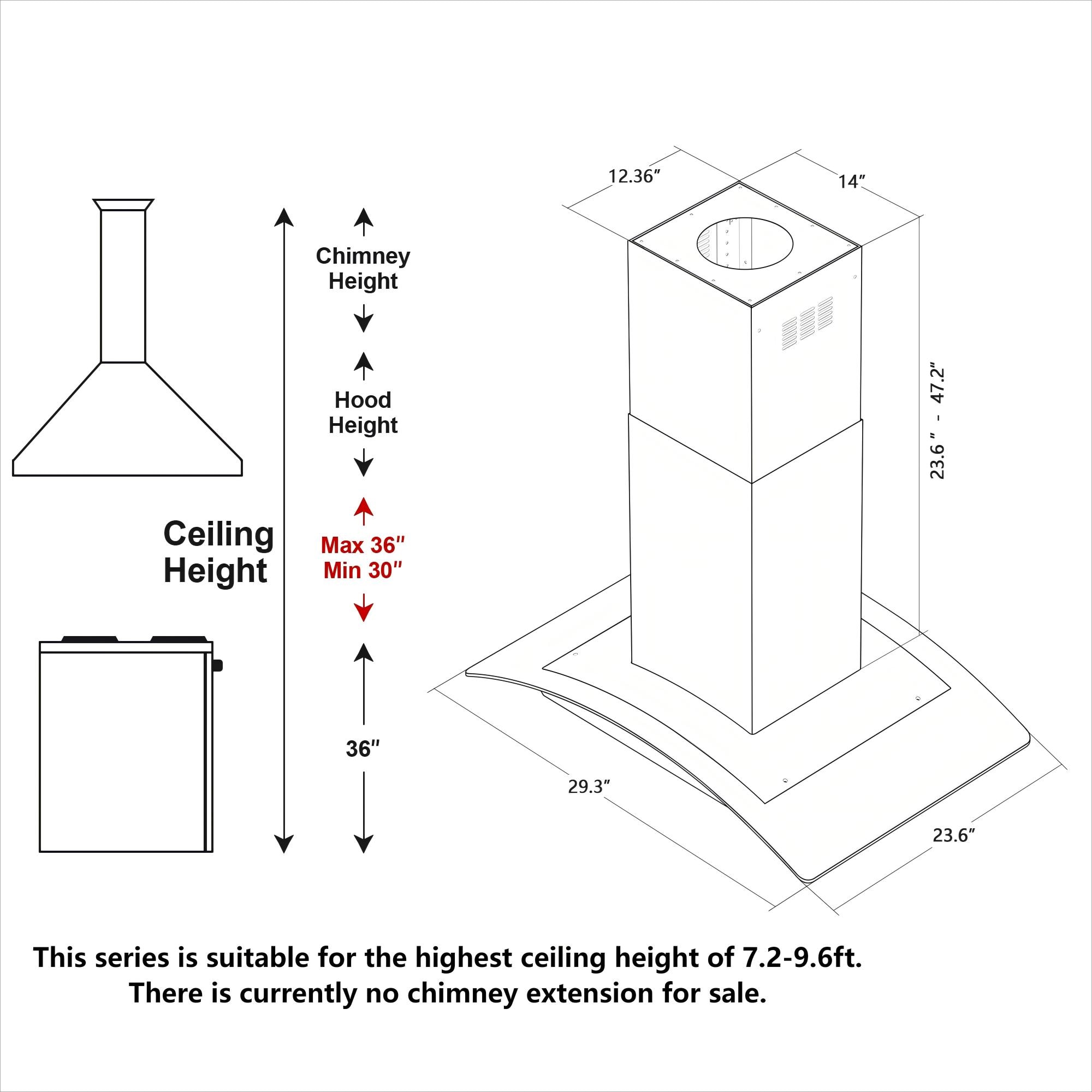VIKIO IKIS01-30 Island-Range-Hoods - View #11