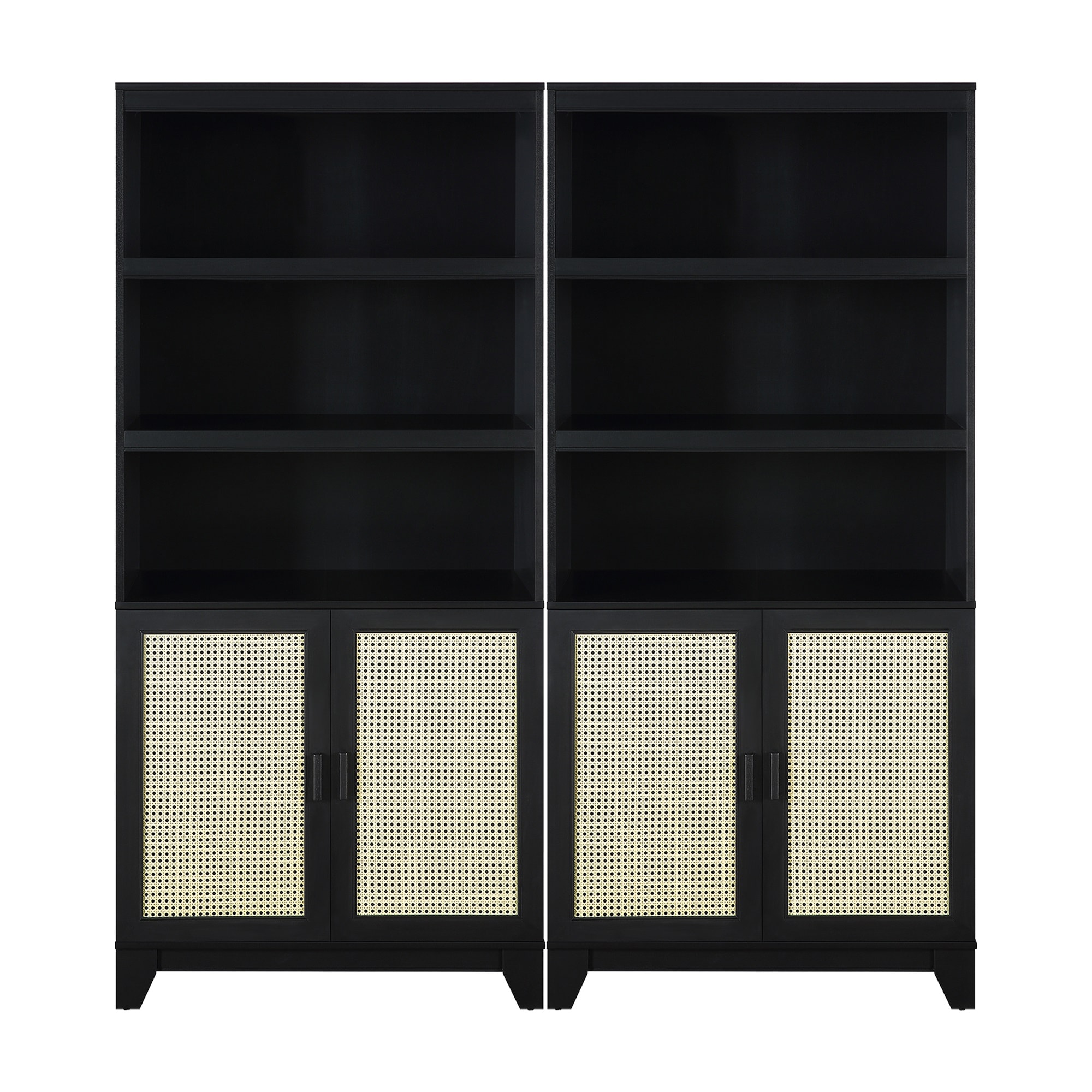 Manhattan Comfort 2-BC-6GLF-BK bookcases - View #2