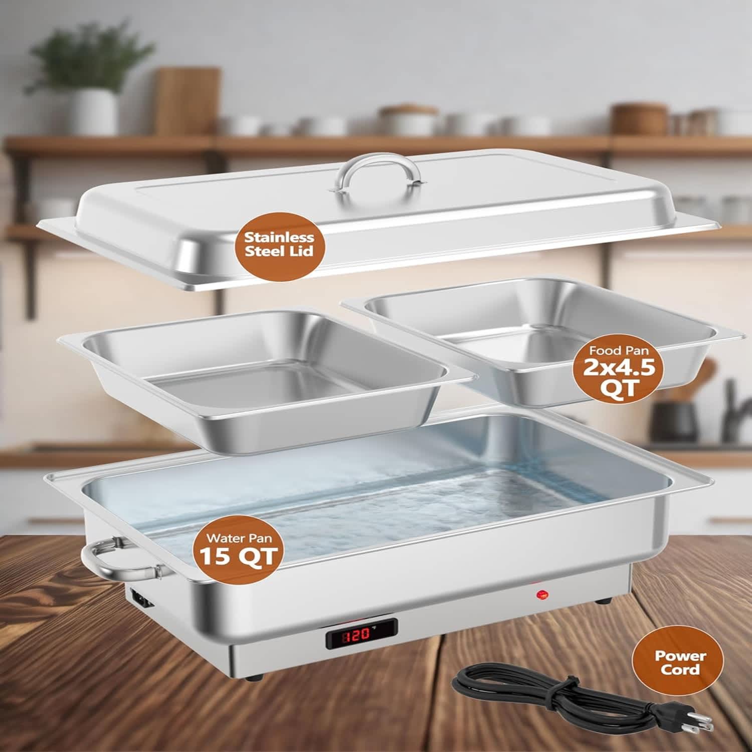 Qeetex LSHQPHO-1654AG7V Buffet-Servers - View #2