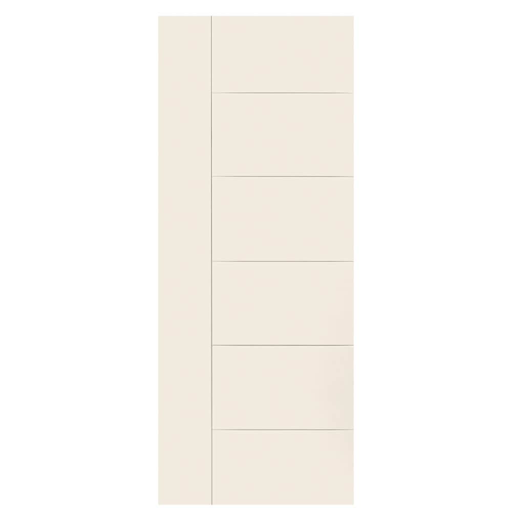 Masonite 1446940 Berkley 32-in x 80-in Moonglow Flush Smooth Hollow core Prefinished Molded composite Slab Door