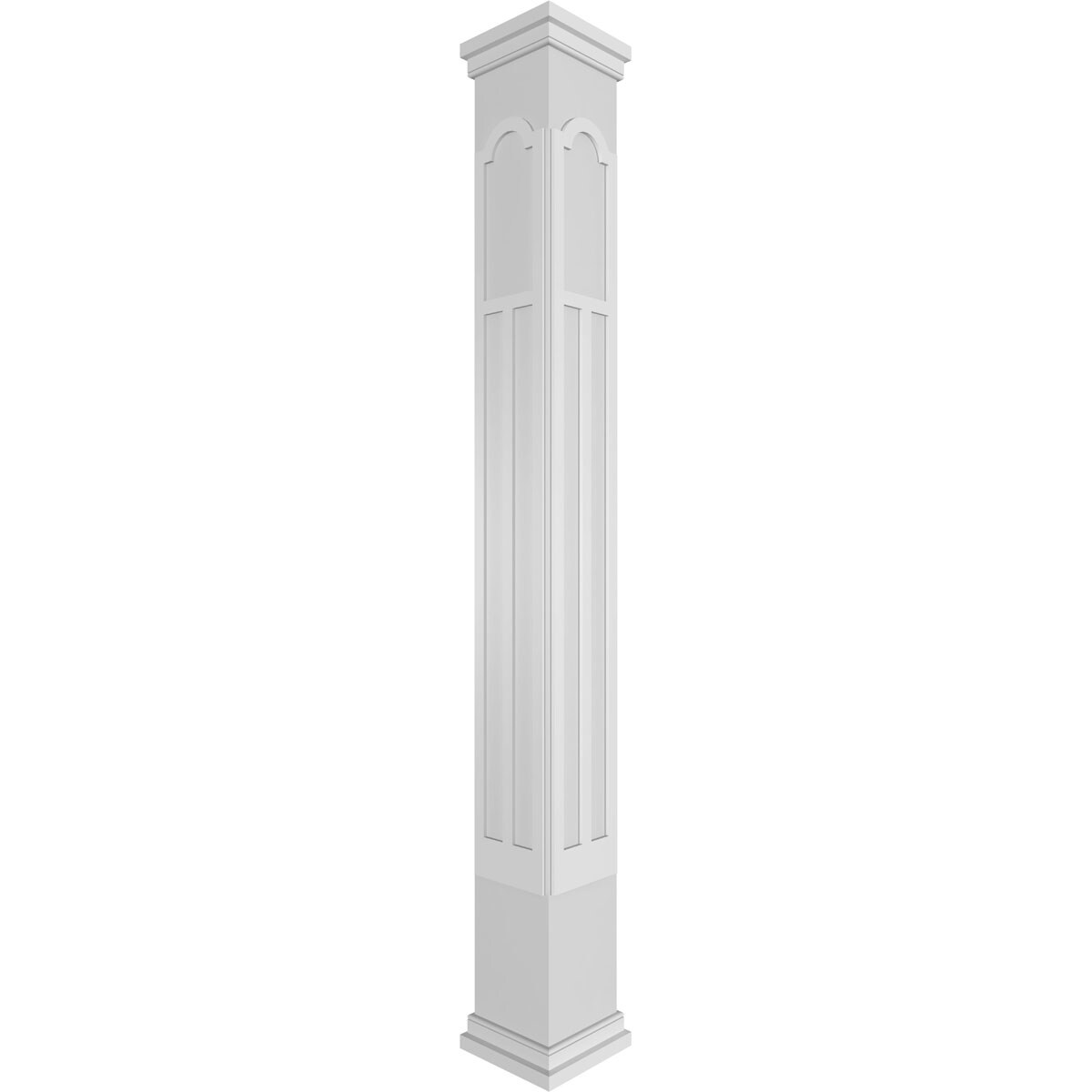 Ekena Millwork CC1010ENPMTPRPR Paramount Fretwork 10-Inches L x 10-Feet Unfinished PVC Column Wrap