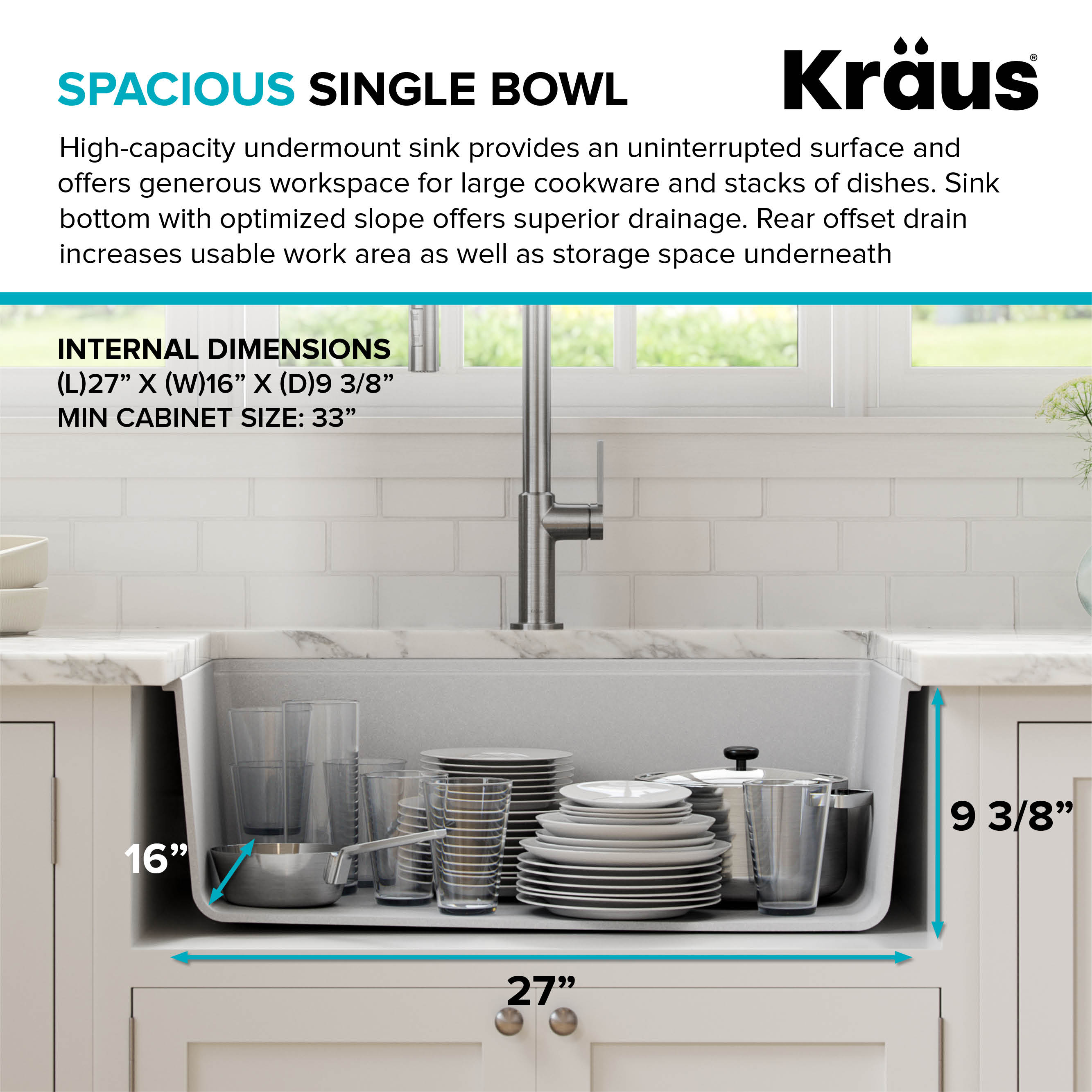 Kraus KGUW1-30WH Kitchen-Sinks - View #9