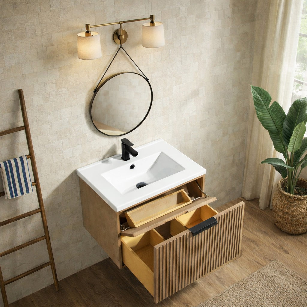 Ari Kitchen & Bath AKB-DIEGO-24-WTHFR Bath-Vanity-Combo - View #3