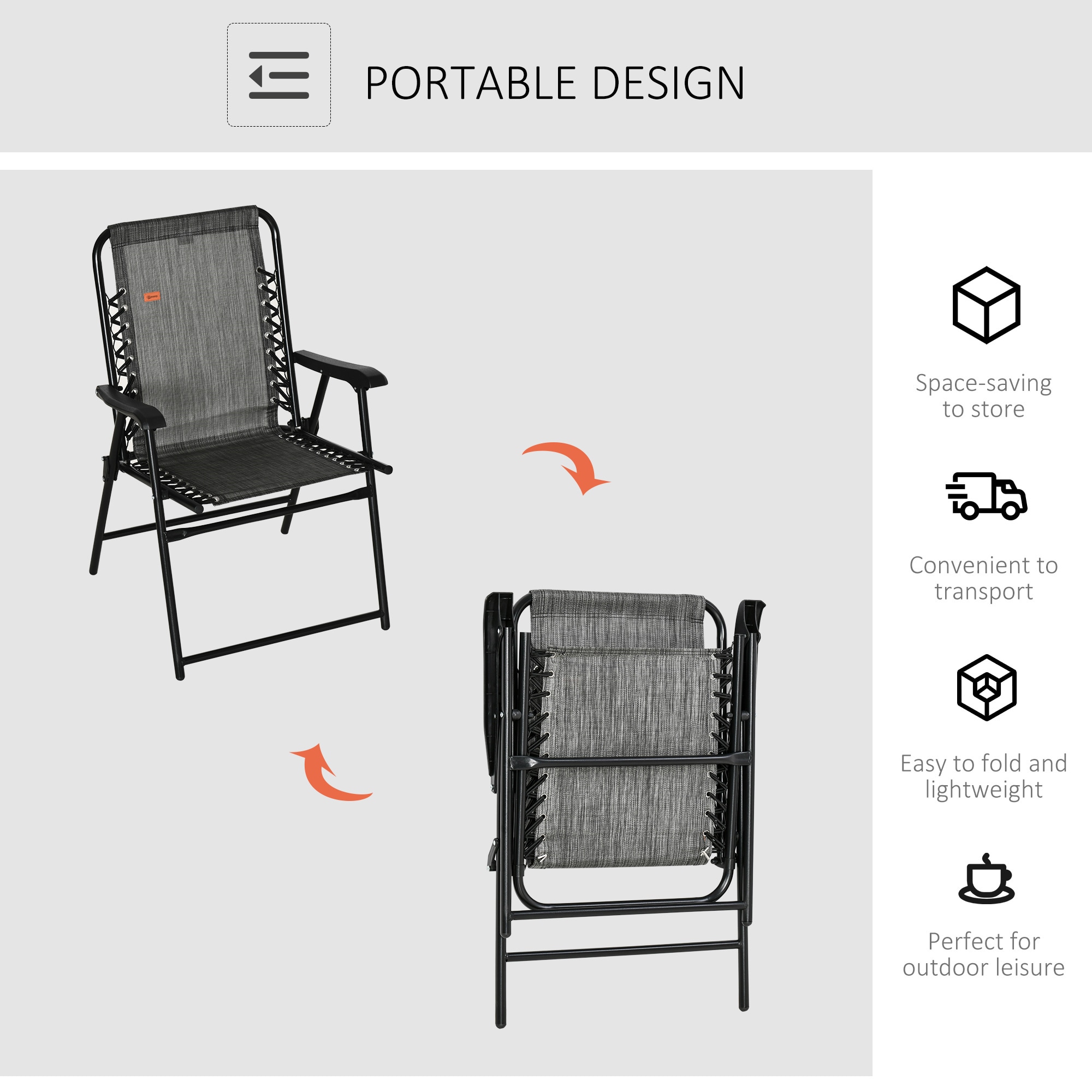 BABOOM BOM-P174087-OR Beach-Camping-Chairs - View #5