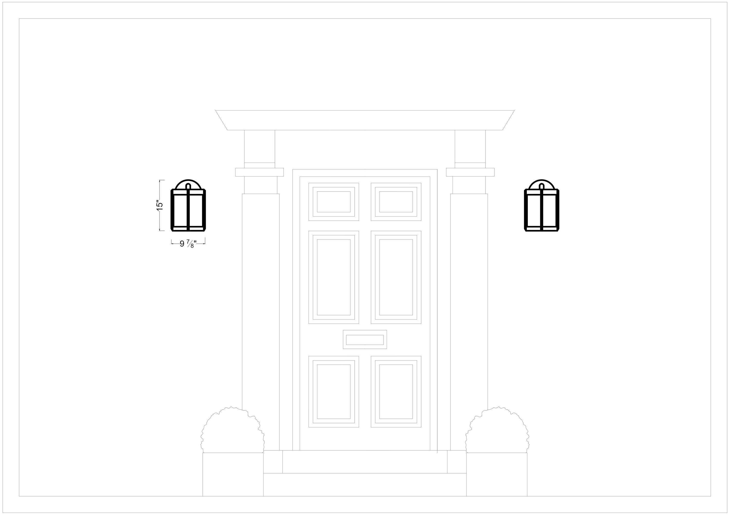 Generation Lighting GLO1111OE-ANBZ Outdoor-Wall-Lighting - View #4