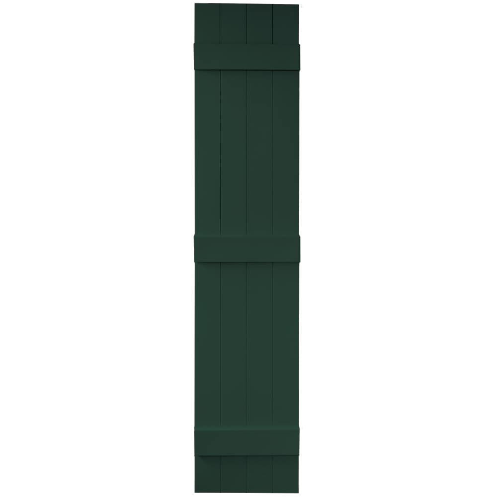 Vantage V6831467122 13.875-in W x 66.875-in H Midnight Green Exterior Shutters