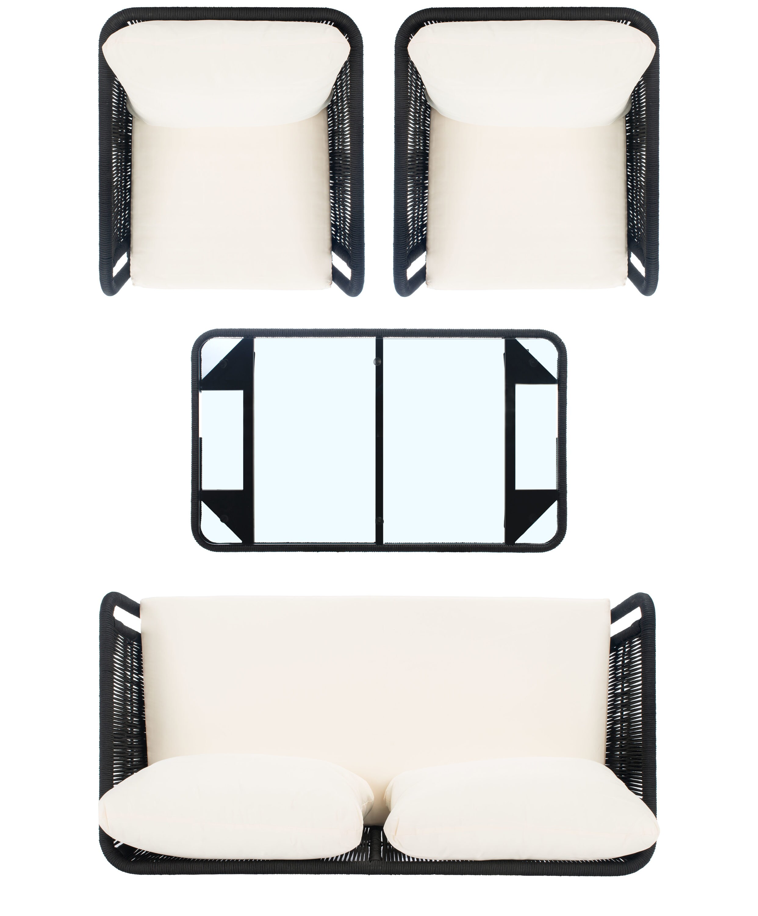 Safavieh PAT7519B Patio-Conversation-Sets - View #7