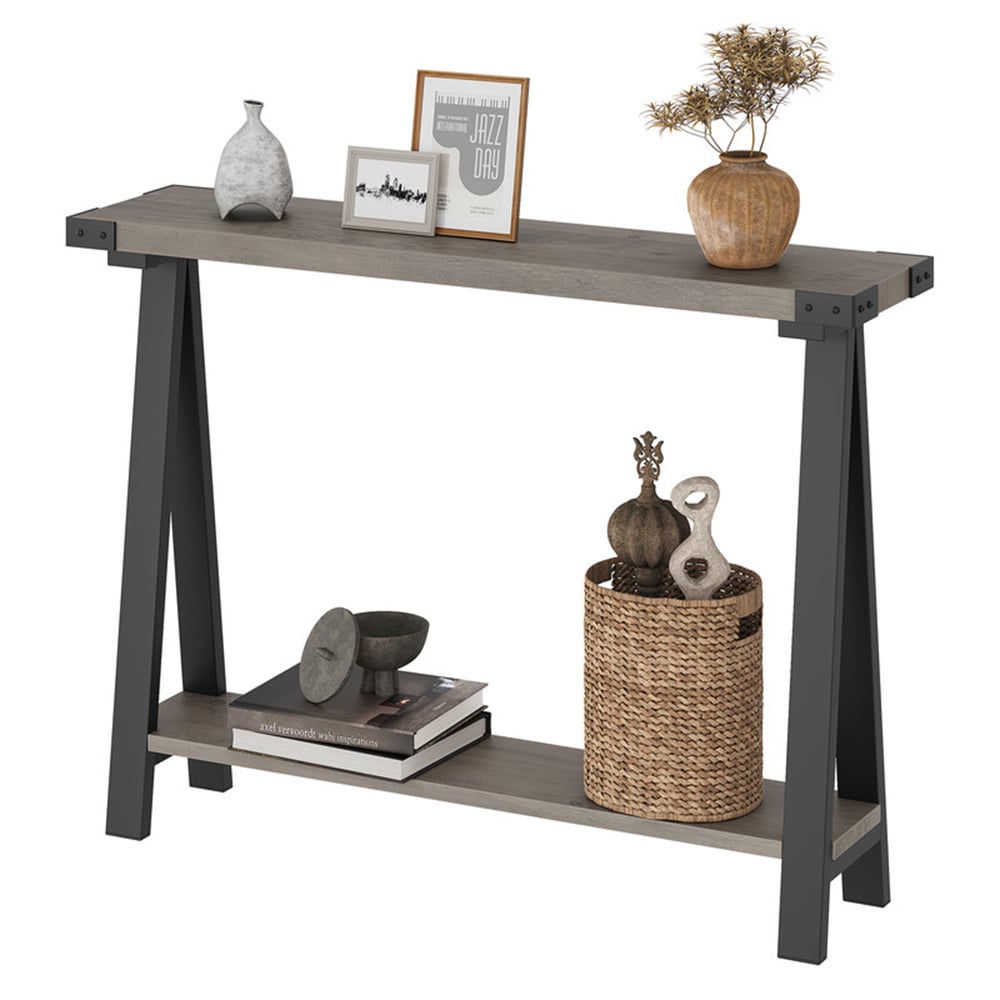 Garvee PHO-0ZJGAQ4T Farmhouse Gray Sofa table