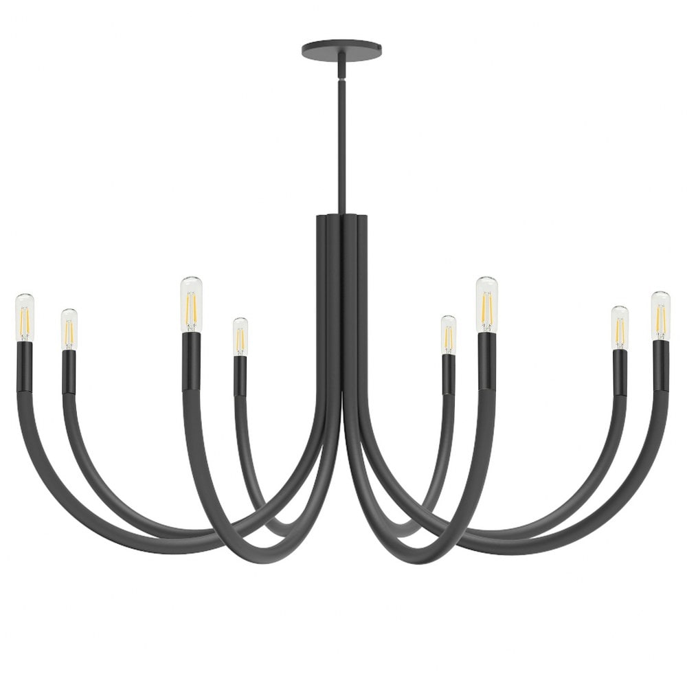 Dainolite Wand 8 Light Oversized Chandelier by  WAN-388C - WAN-388C