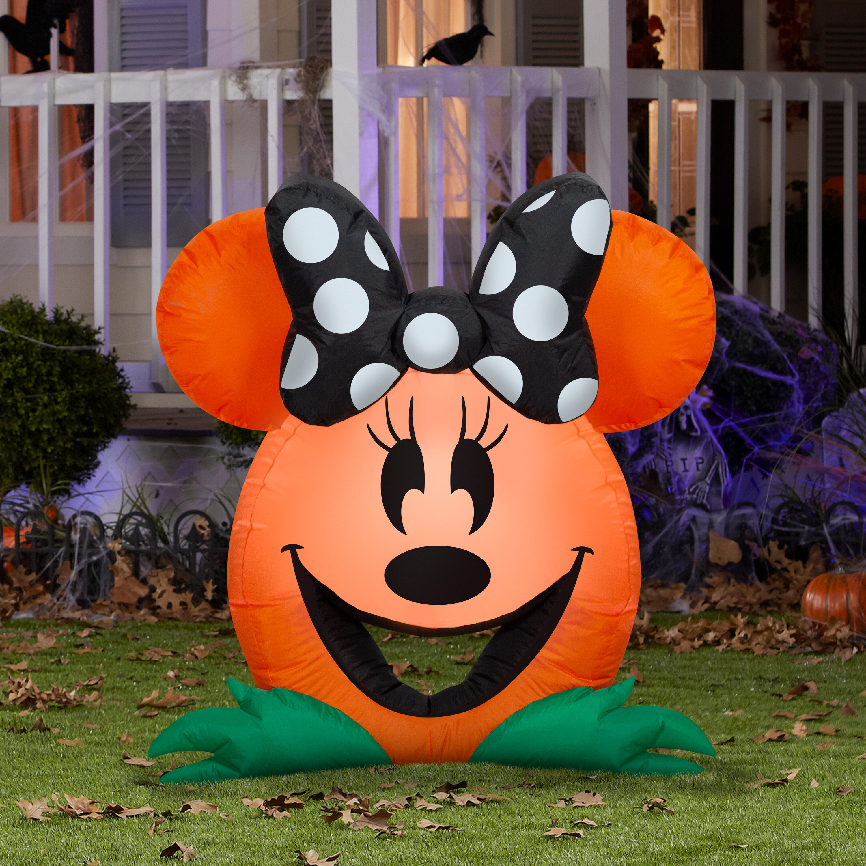 Gemmy 2.99-ft Lighted Disney Mickey Mouse and Friends Minnie Mouse Jack ...