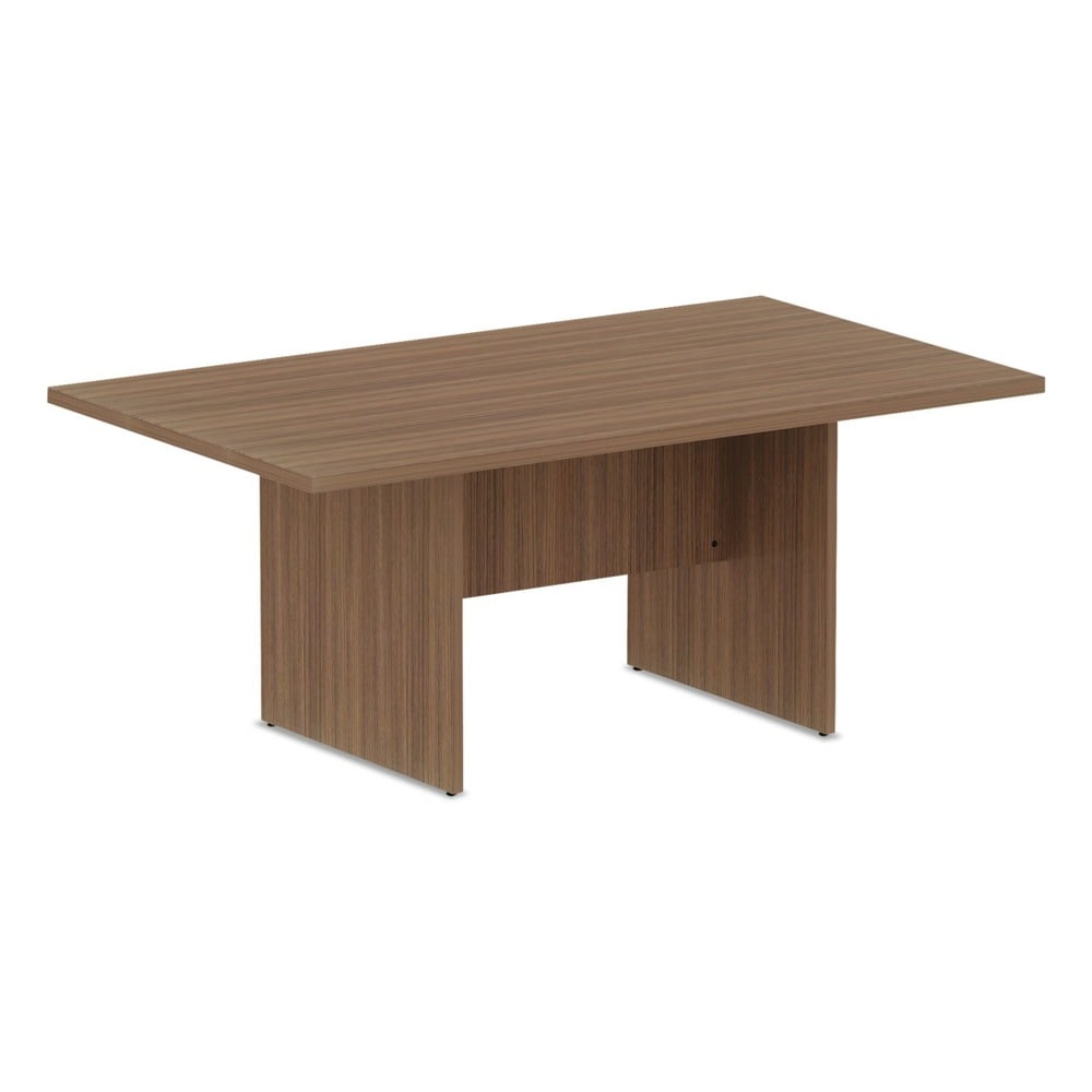 Alera ALENVA717242WA Valencia Series Rectangular Conference Table - Modern Walnut Finish - 70.88 x 41.38 x 29.5 inches