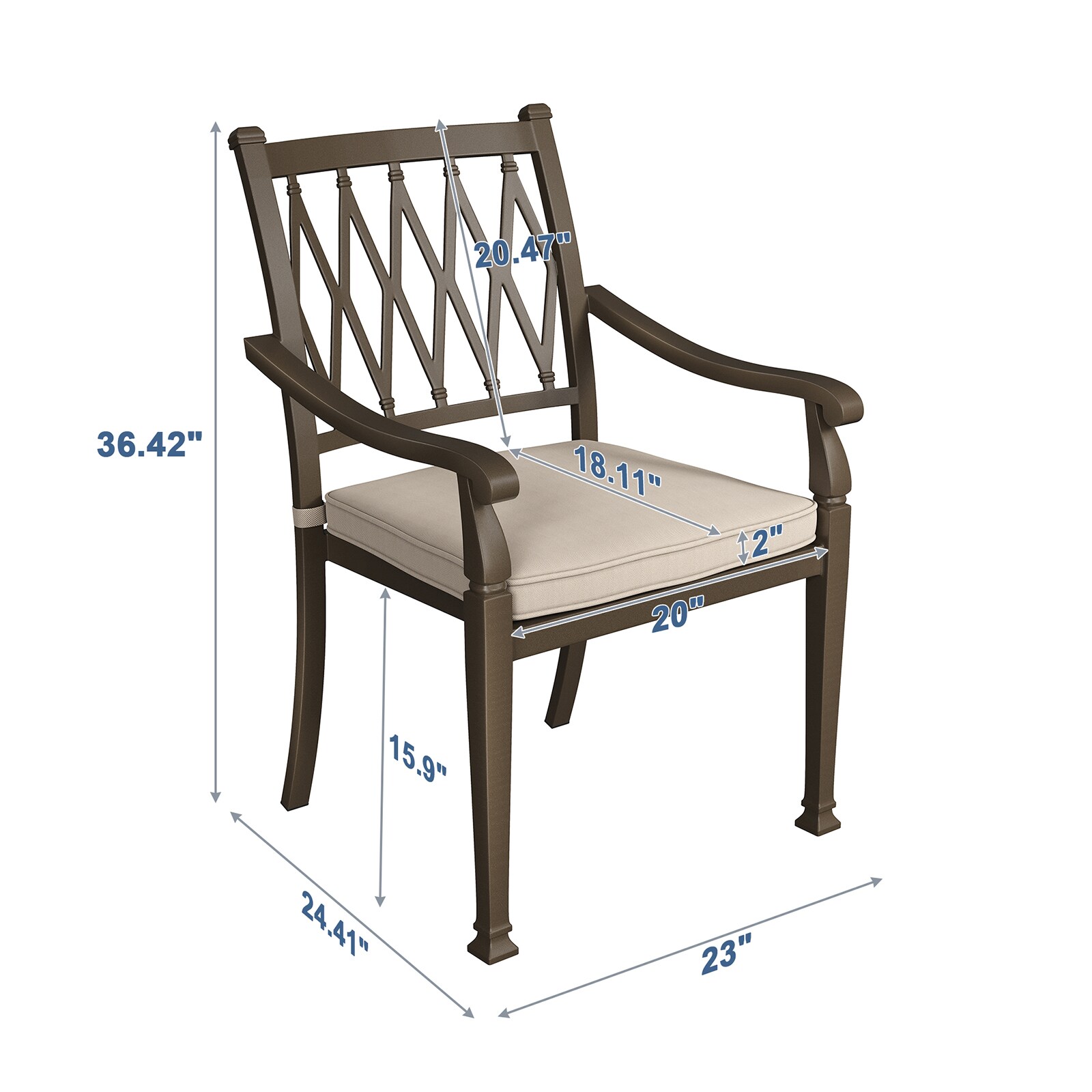 Mondawe MO-LD721-BE Patio-Chairs - View #11