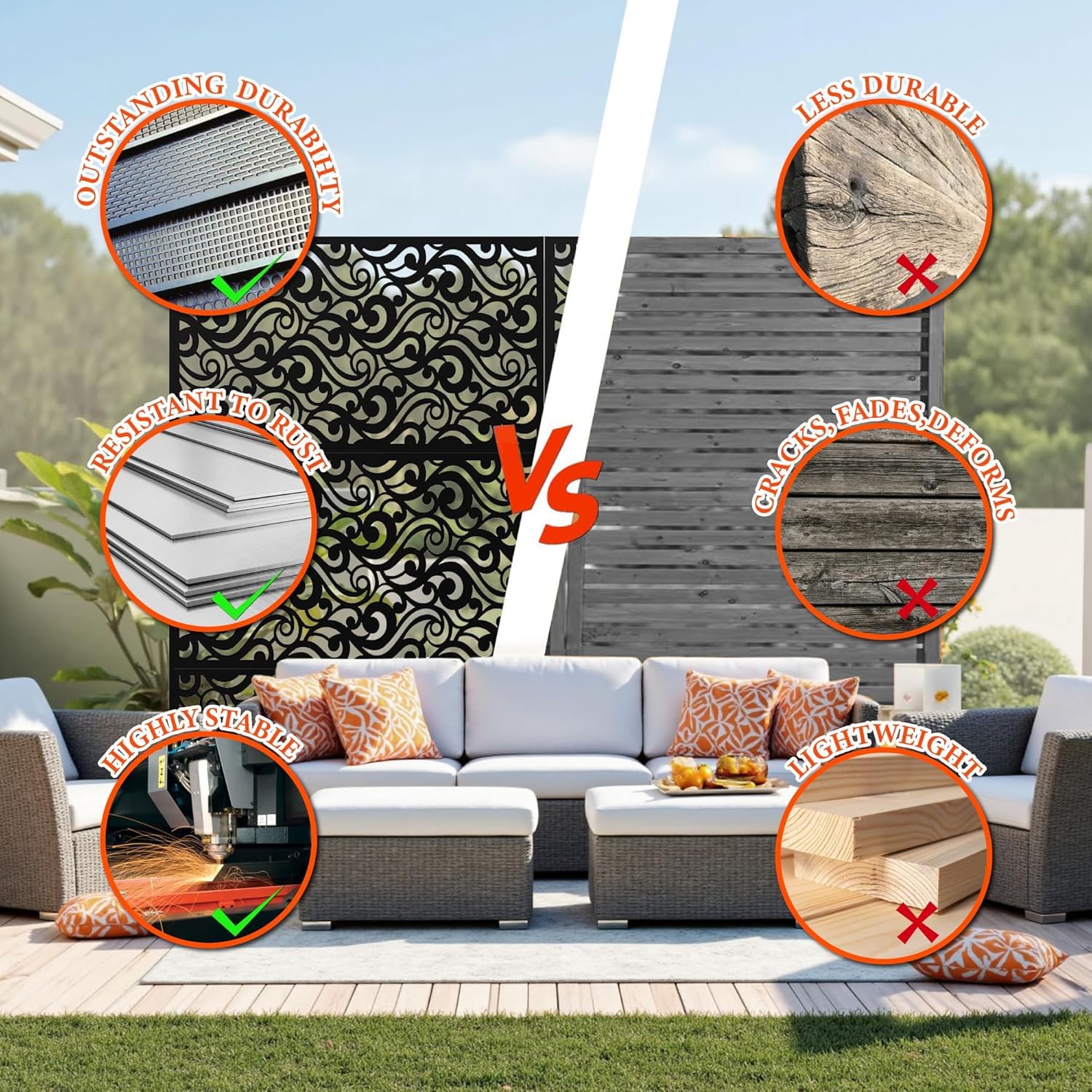 GarveeLife FLYPPG33C9FDVH Outdoor-Privacy-Screen - View #5