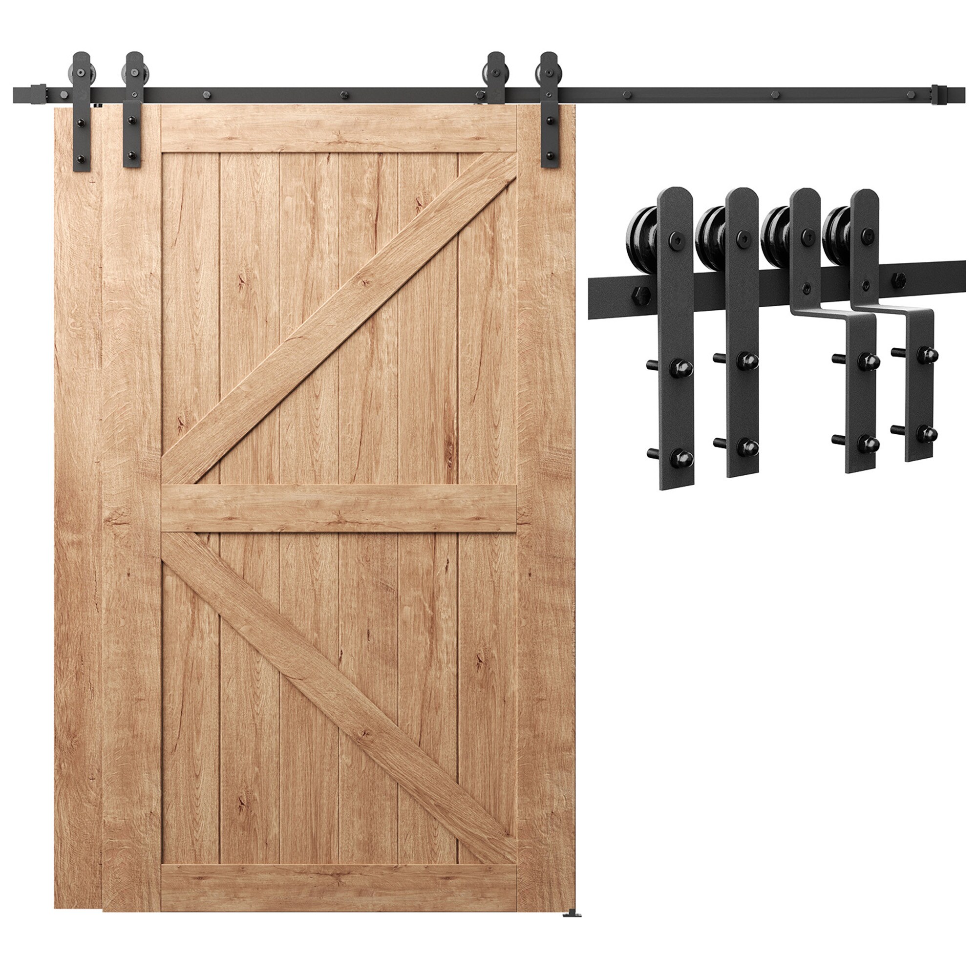Clihome CL-10FT-I2DB Barn-Door-Roller-Kits - View #2