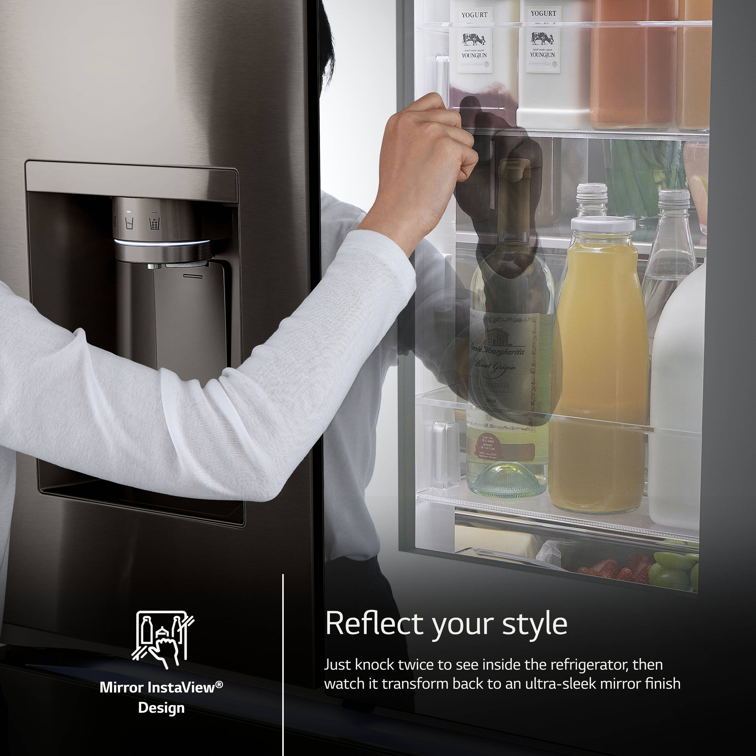 Shop LG Smart French Door Dual Ice Maker & Instaview Air Fry