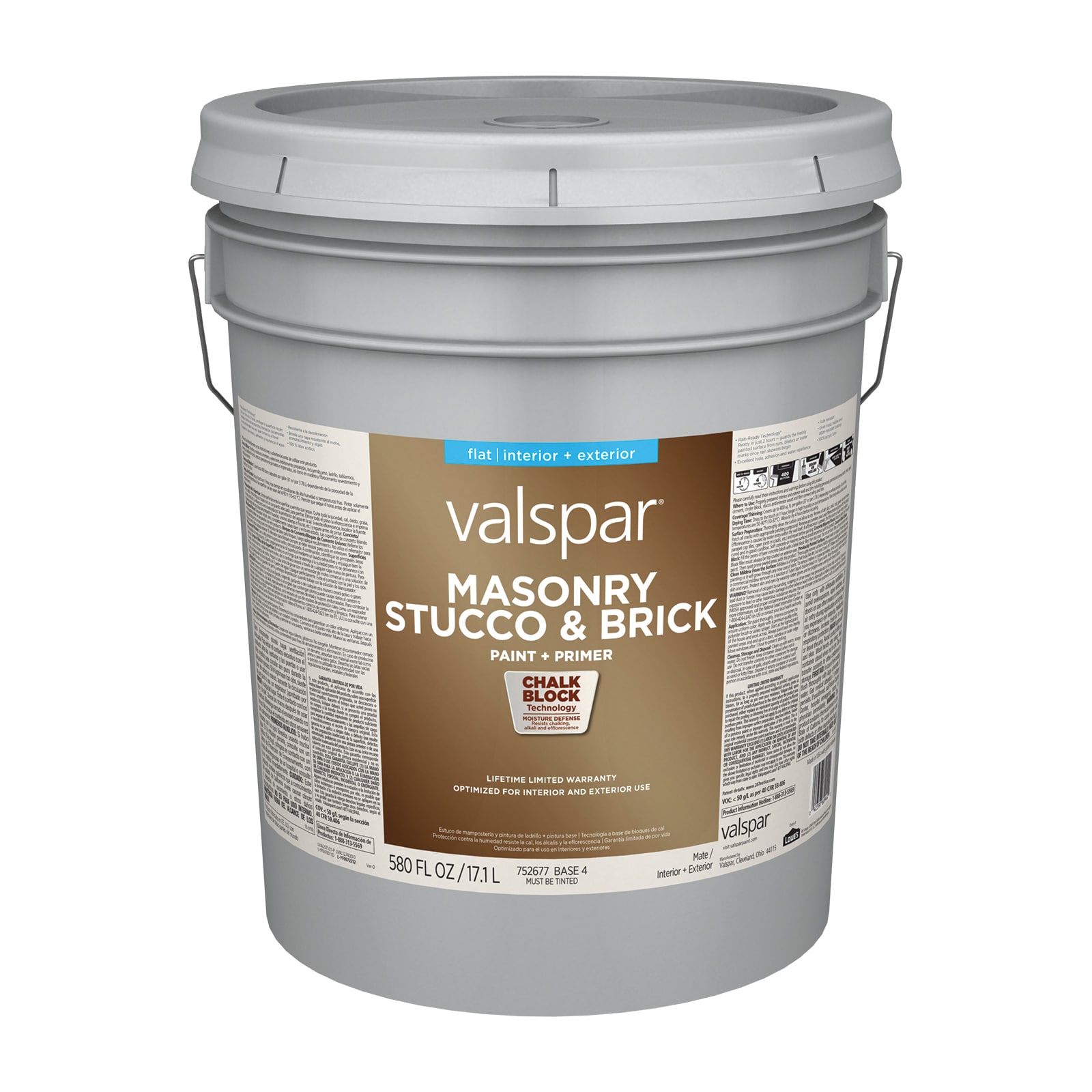 Valspar Satin White Acrylic Interior/Exterior Door and Trim Paint