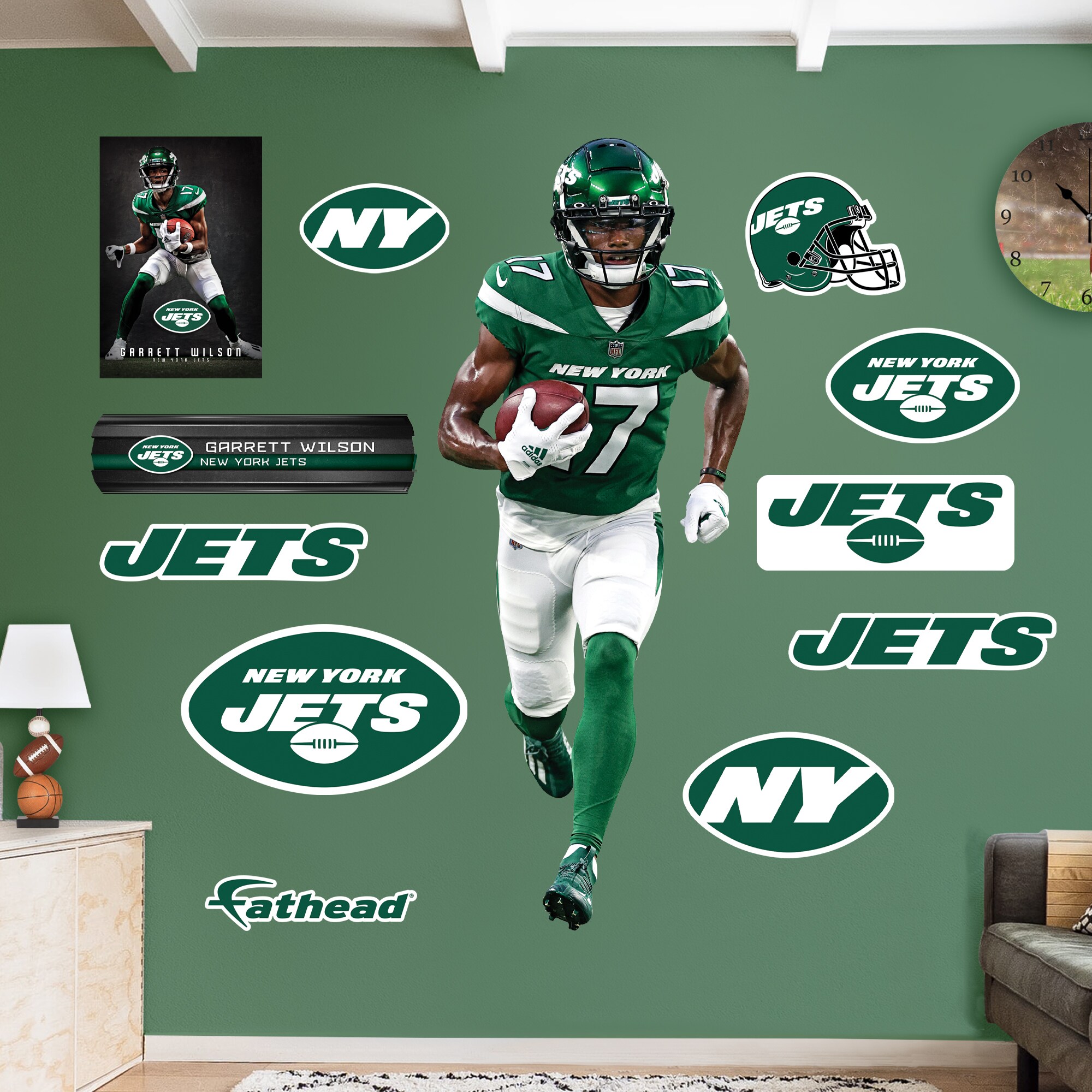 Fathead 1900-03479-001 32-Inches W x 50-Inches H Self-adhesive Multiple colors/finishes Sports Wall Decal