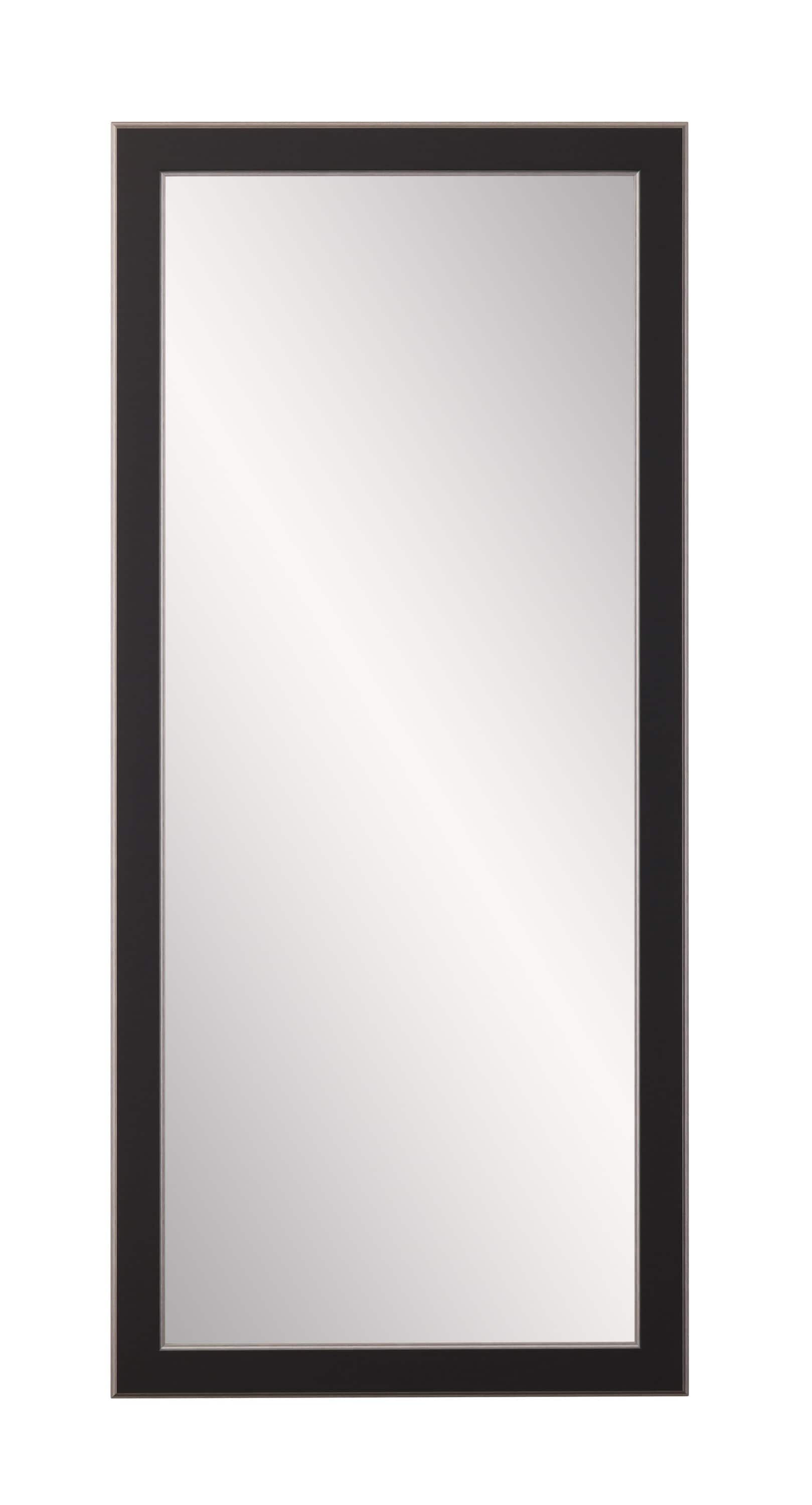 BrandtWorks AV11TALL 32.0-Inches W x 65.5-Inches H Rectangle Slate Crackled Silver Framed Full Length Vanity Mirror