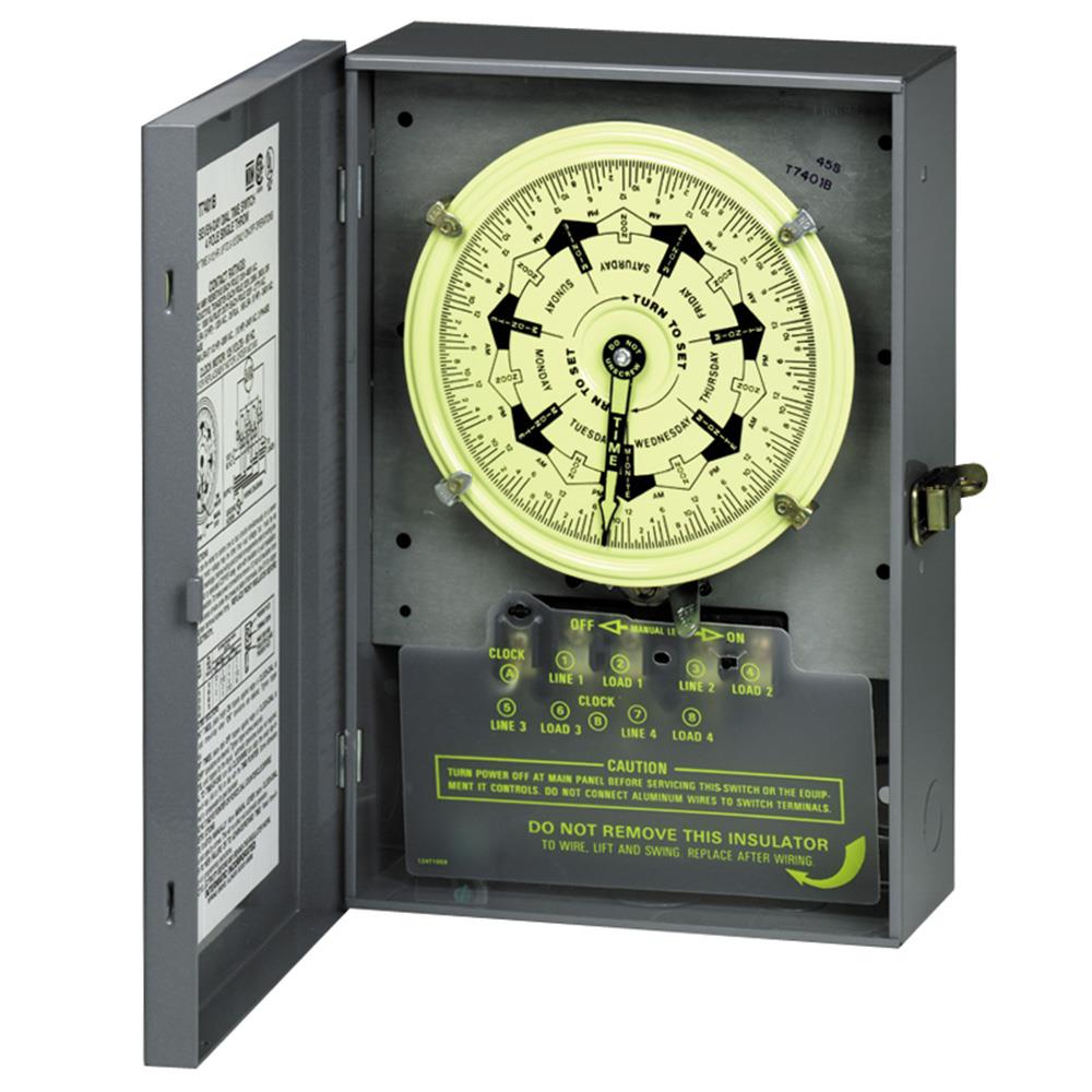 Intermatic T7401BC 40-Amps 120-volt T7000B Series Mechanical Lighting Timer
