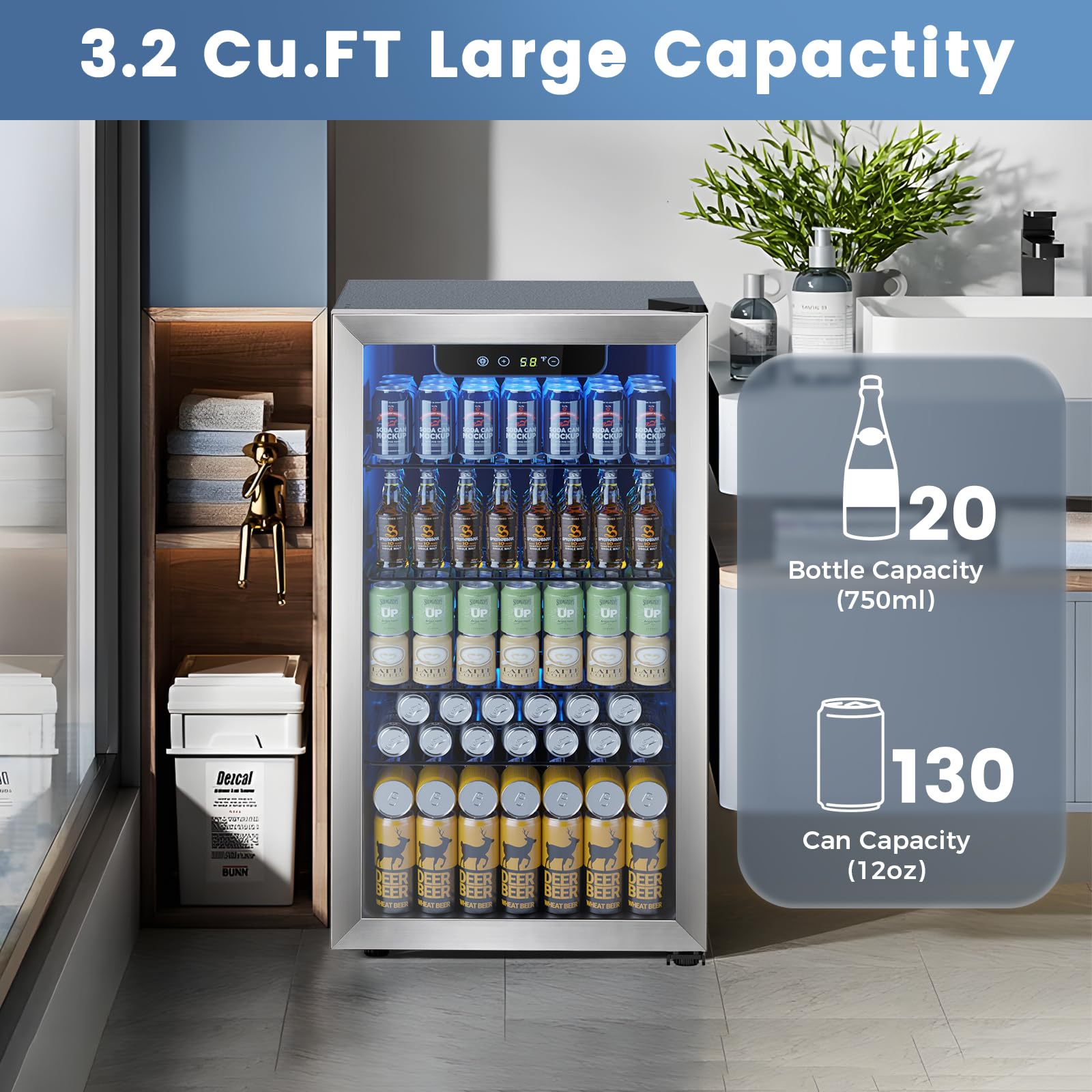 COWSAR W5899SBH Wine-Chillers - View #2