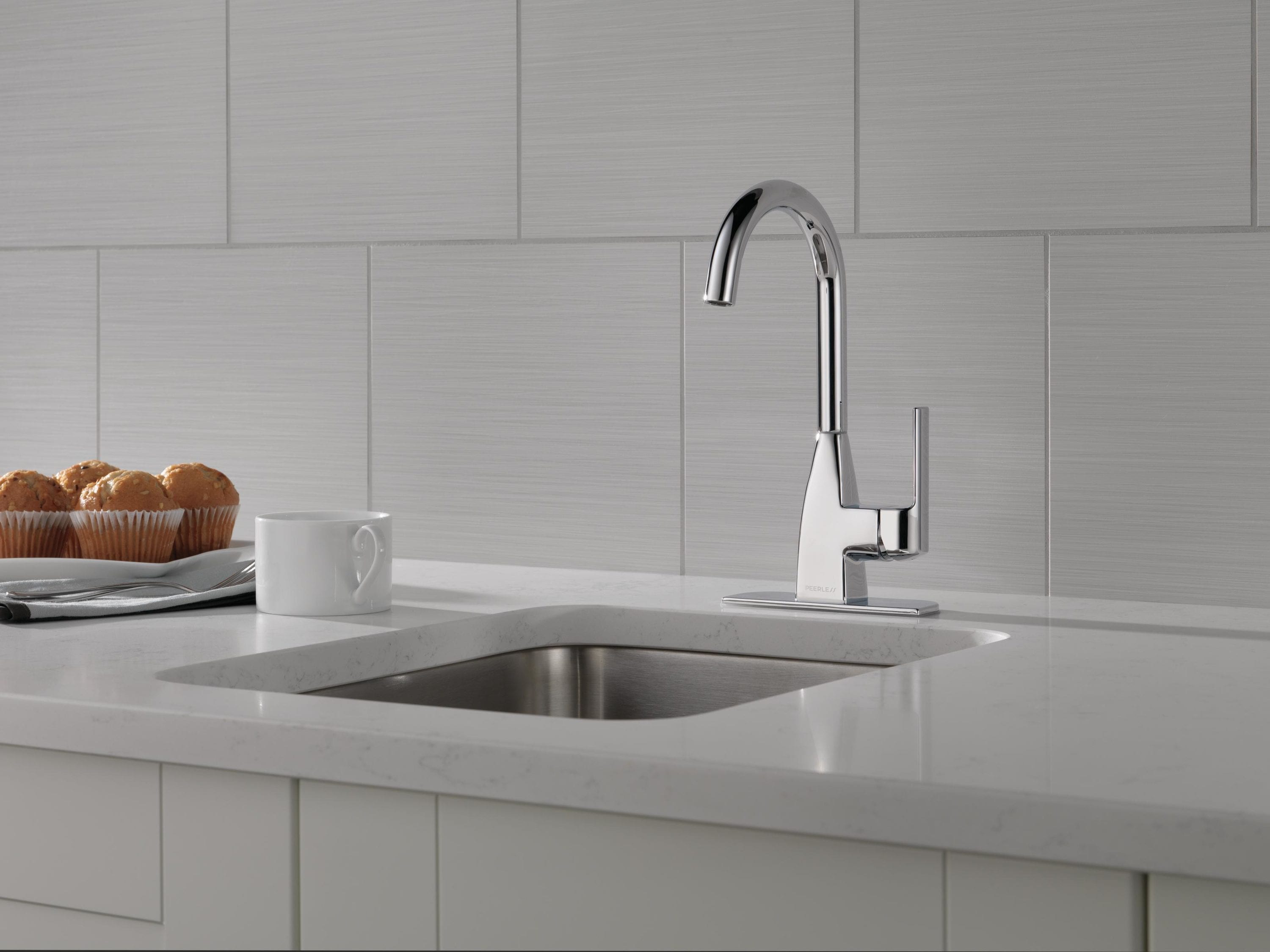Xander Polished Chrome Dual-Handle Bar Faucet with 360 Swivel